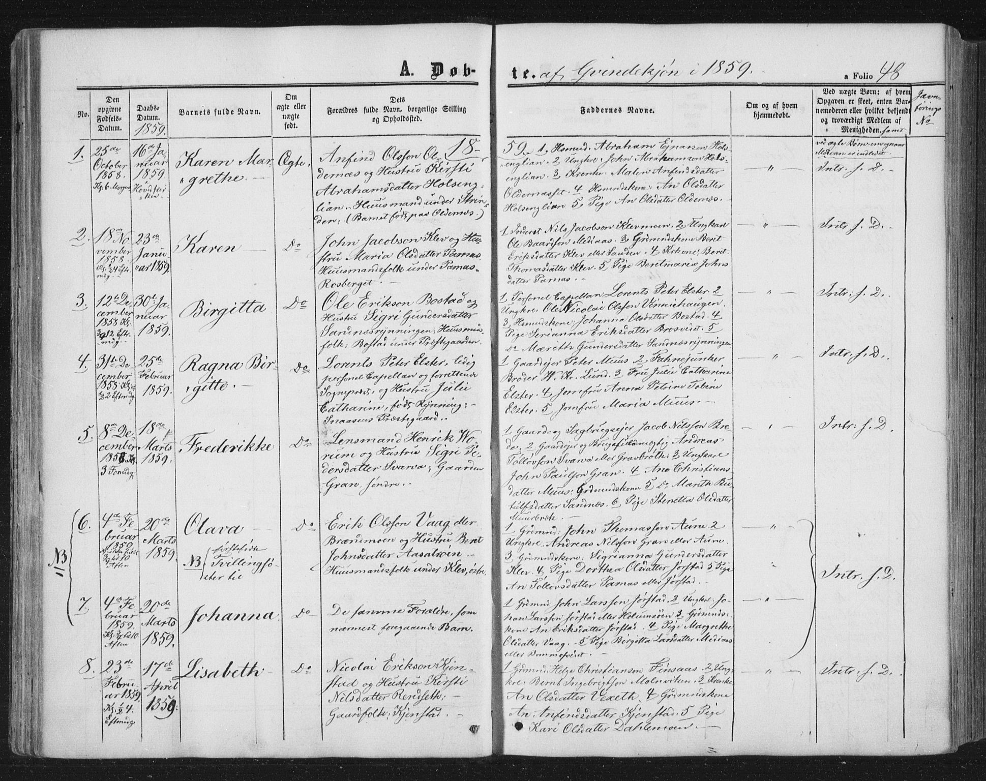 Ministerialprotokoller, klokkerbøker og fødselsregistre - Nord-Trøndelag, SAT/A-1458/749/L0472: Parish register (official) no. 749A06, 1857-1873, p. 48