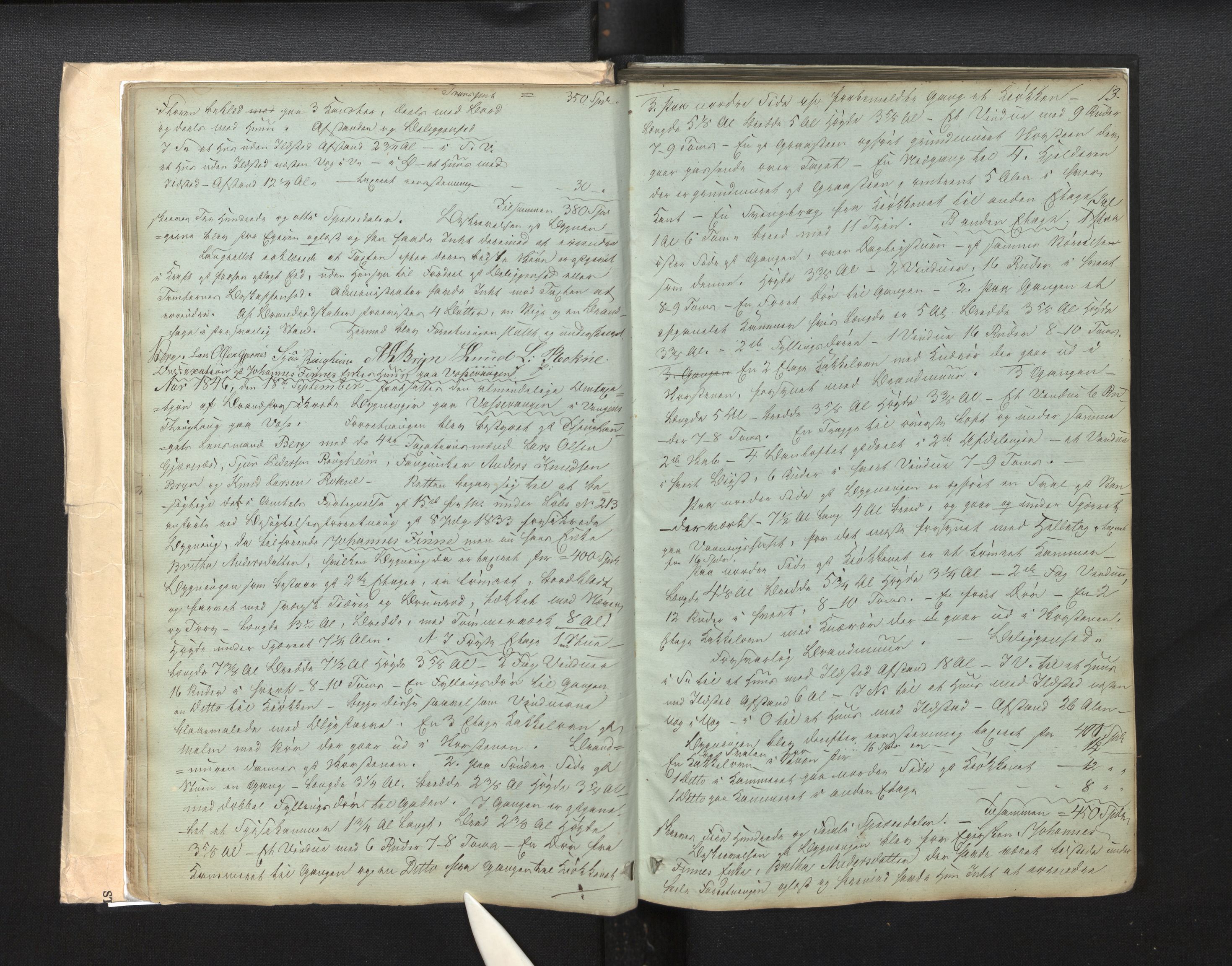 Lensmannen i Voss, AV/SAB-A-35801/0012/L0001: Branntakstprotokoll, 1846-1890, p. 12b-13a