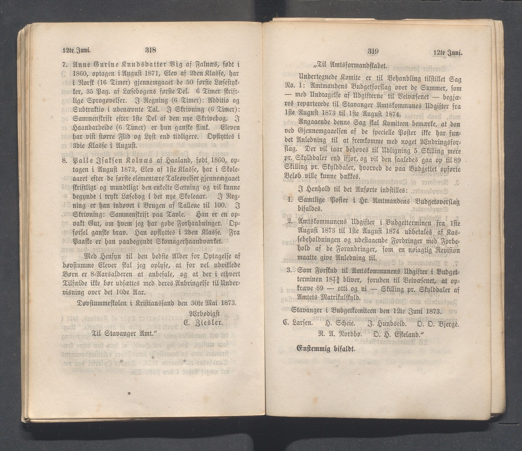 Rogaland fylkeskommune - Fylkesrådmannen , IKAR/A-900/A, 1872-1873, p. 375