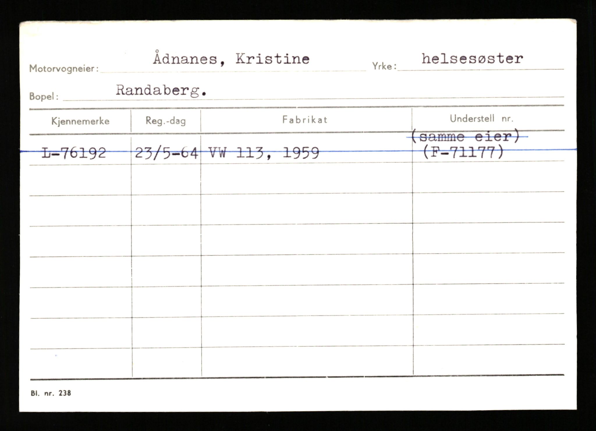 Stavanger trafikkstasjon, AV/SAST-A-101942/0/H/L0044: Øksna - Åmo, 1930-1971, p. 2160