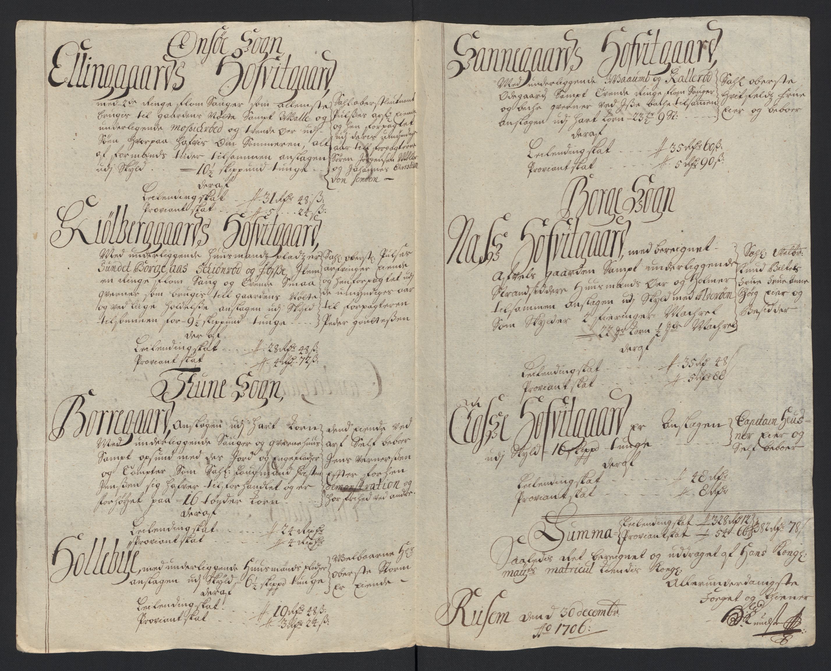 Rentekammeret inntil 1814, Reviderte regnskaper, Fogderegnskap, RA/EA-4092/R04/L0133: Fogderegnskap Moss, Onsøy, Tune, Veme og Åbygge, 1705-1706, p. 328
