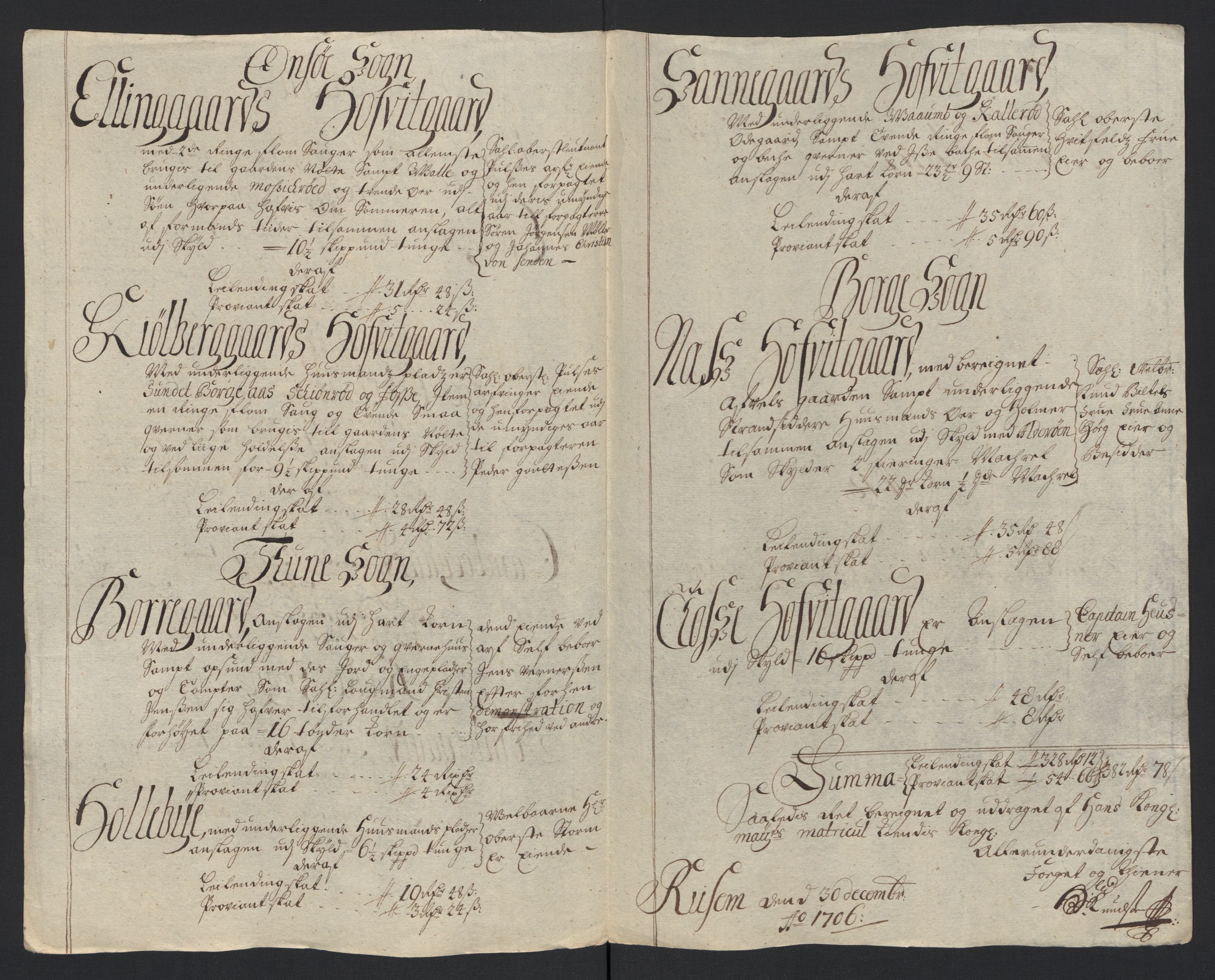 Rentekammeret inntil 1814, Reviderte regnskaper, Fogderegnskap, AV/RA-EA-4092/R04/L0133: Fogderegnskap Moss, Onsøy, Tune, Veme og Åbygge, 1705-1706, p. 328