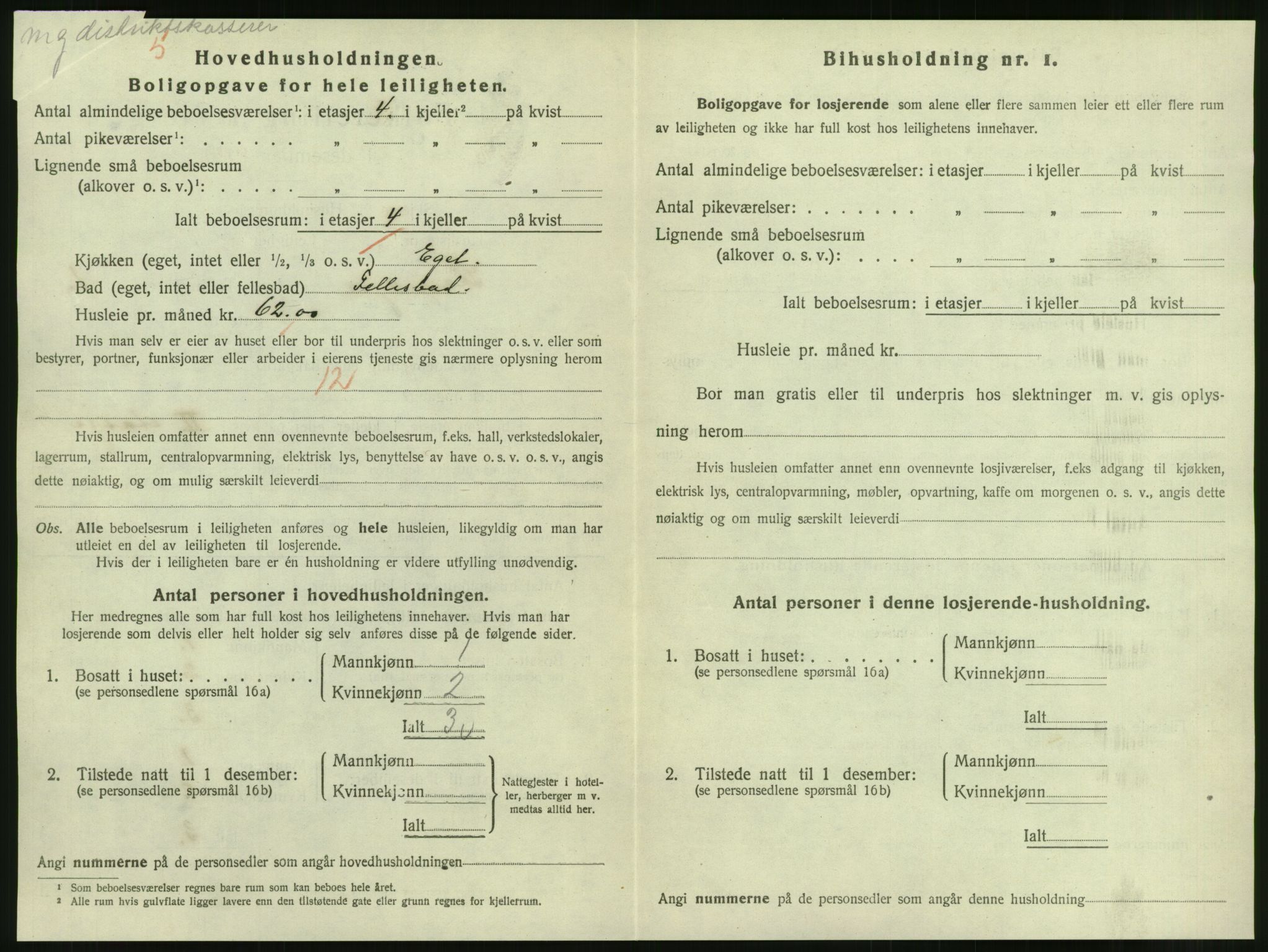 SAT, 1920 census for Steinkjer, 1920, p. 1243