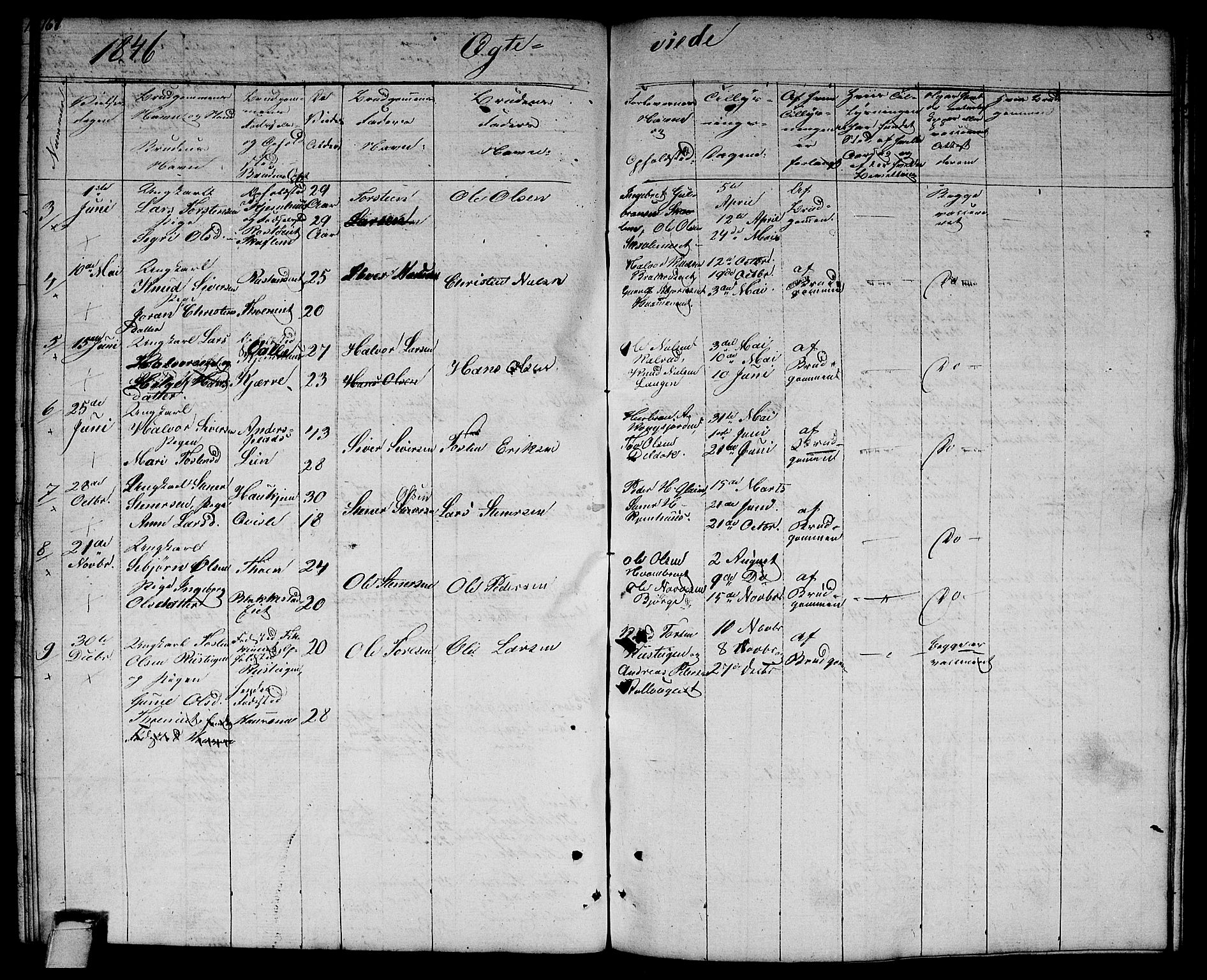 Rollag kirkebøker, SAKO/A-240/G/Gb/L0001: Parish register (copy) no. II 1, 1836-1877, p. 167
