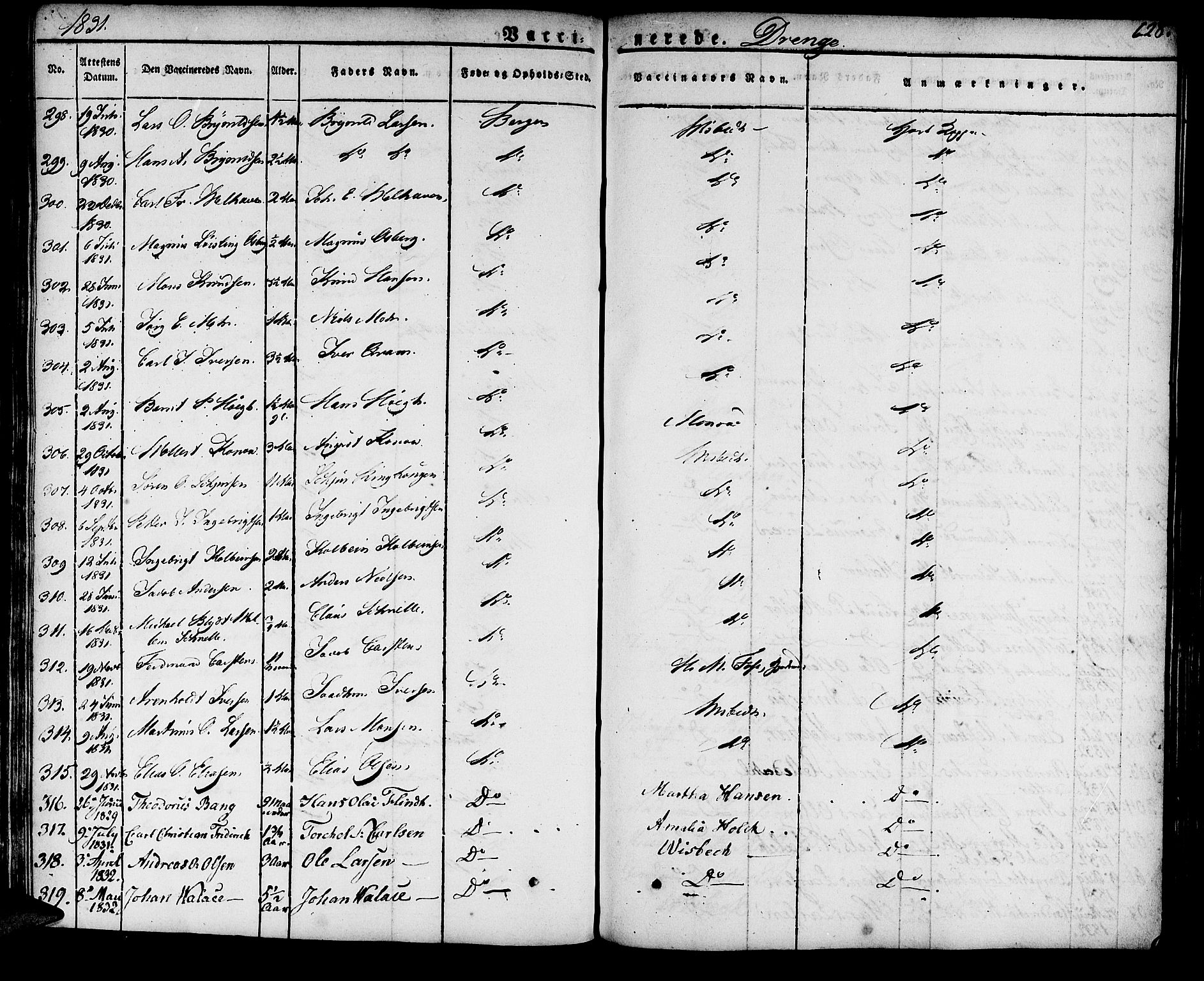 Domkirken sokneprestembete, SAB/A-74801/H/Haa/L0012: Parish register (official) no. A 12, 1821-1840, p. 628