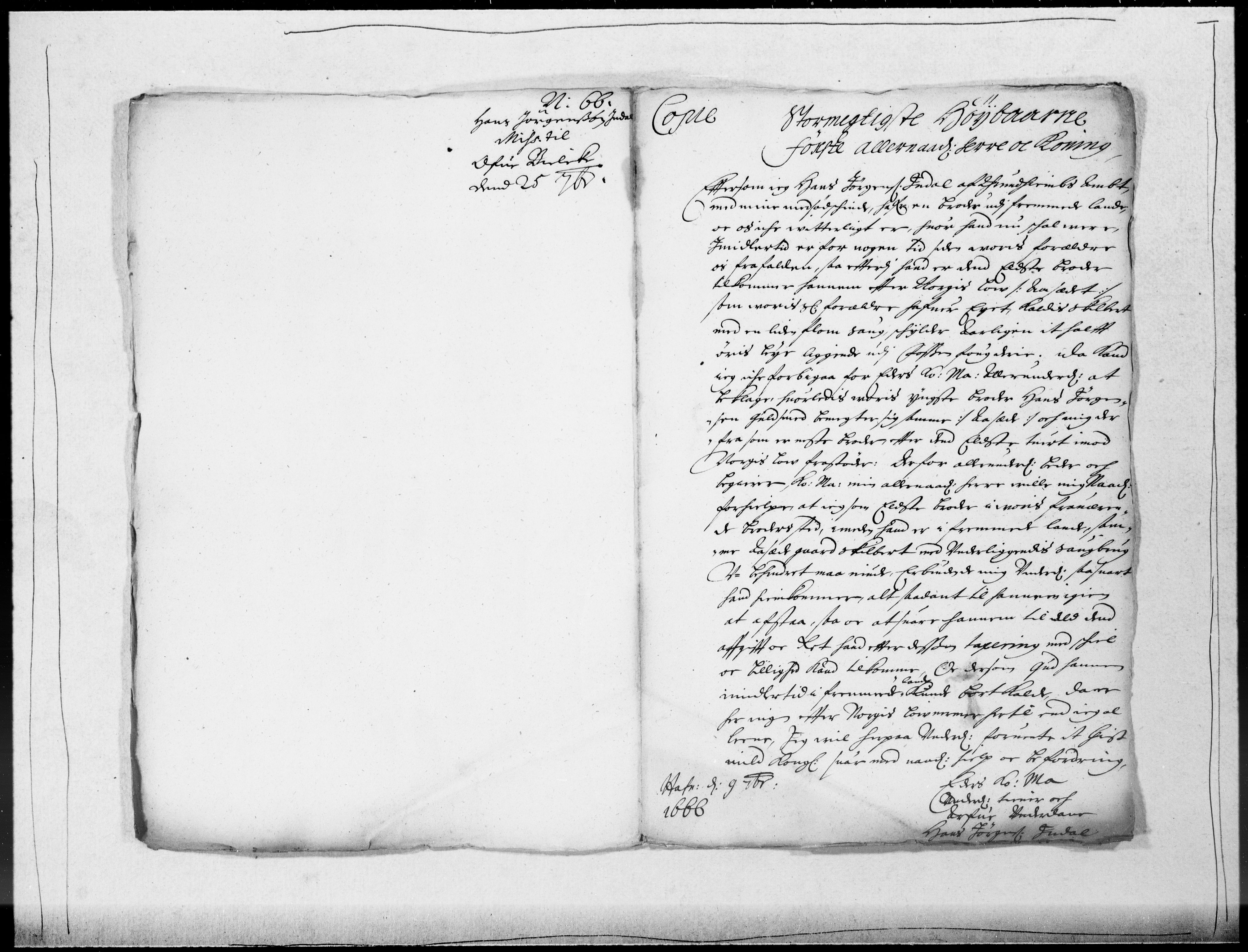Danske Kanselli 1572-1799, AV/RA-EA-3023/F/Fc/Fcc/Fcca/L0026: Norske innlegg 1572-1799, 1666-1667, p. 95