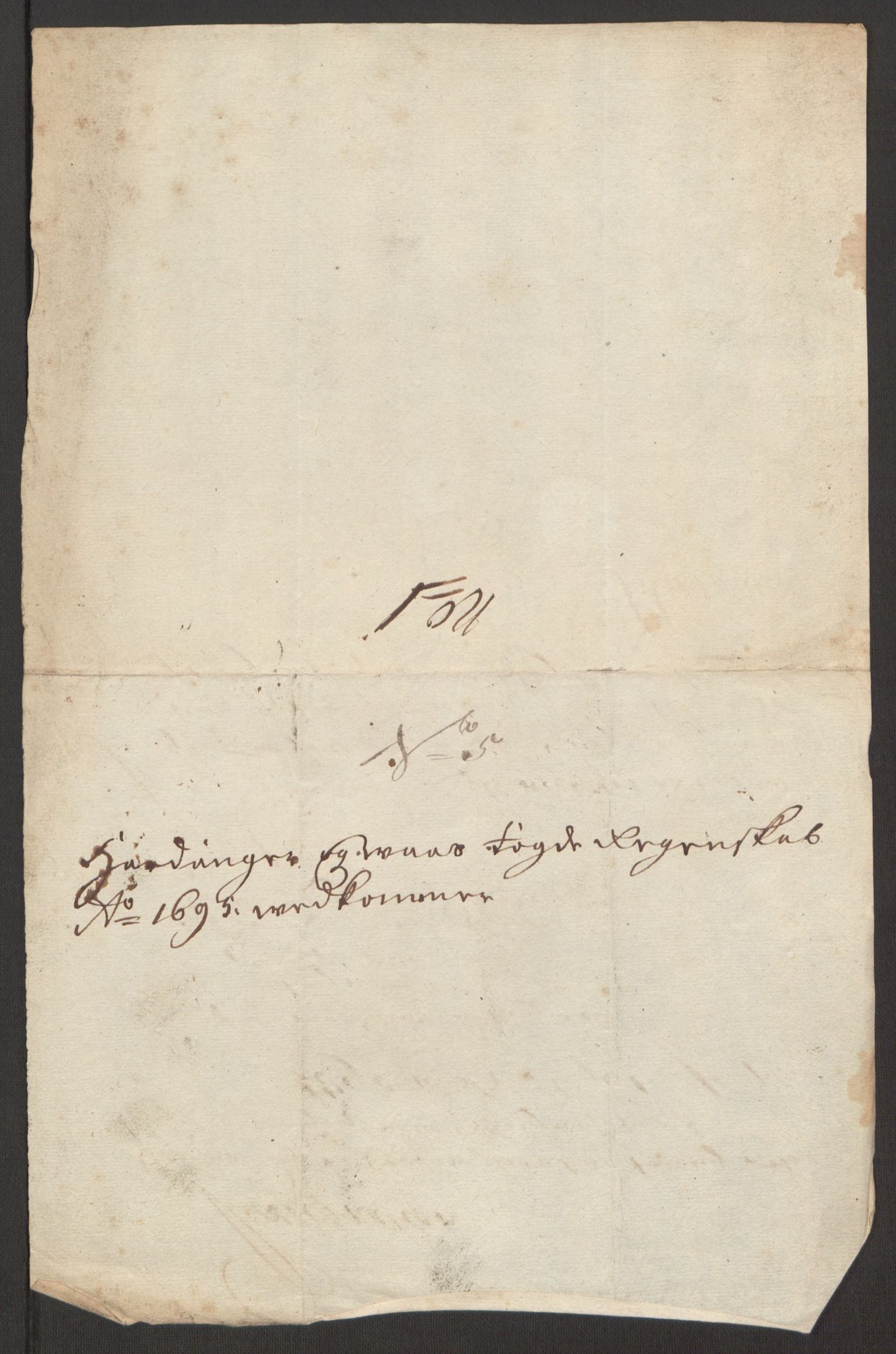 Rentekammeret inntil 1814, Reviderte regnskaper, Fogderegnskap, AV/RA-EA-4092/R48/L2976: Fogderegnskap Sunnhordland og Hardanger, 1695-1696, p. 160