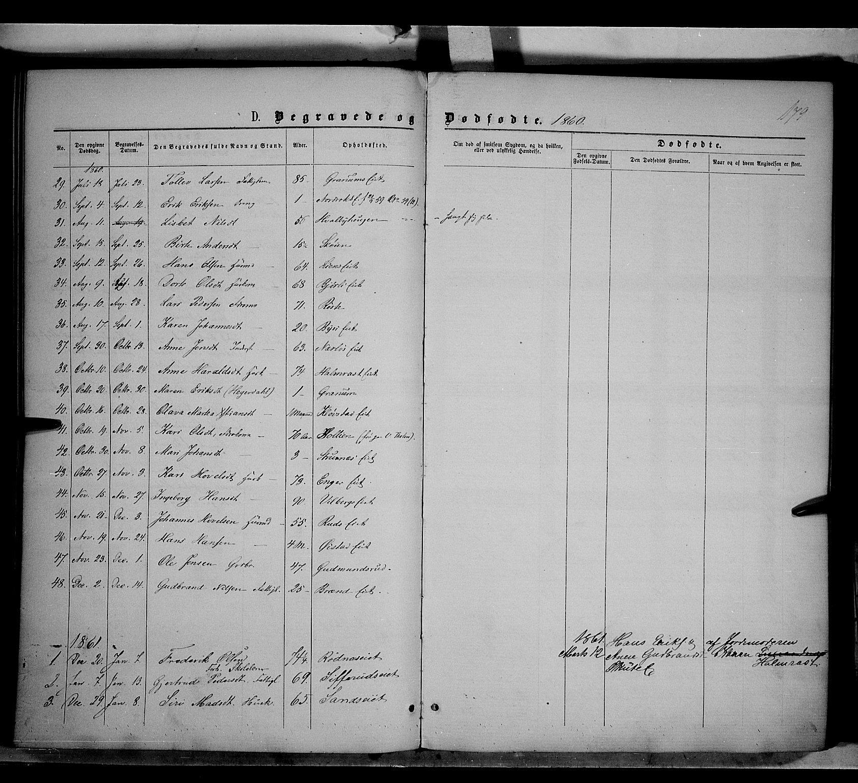 Søndre Land prestekontor, SAH/PREST-122/K/L0001: Parish register (official) no. 1, 1860-1877, p. 179