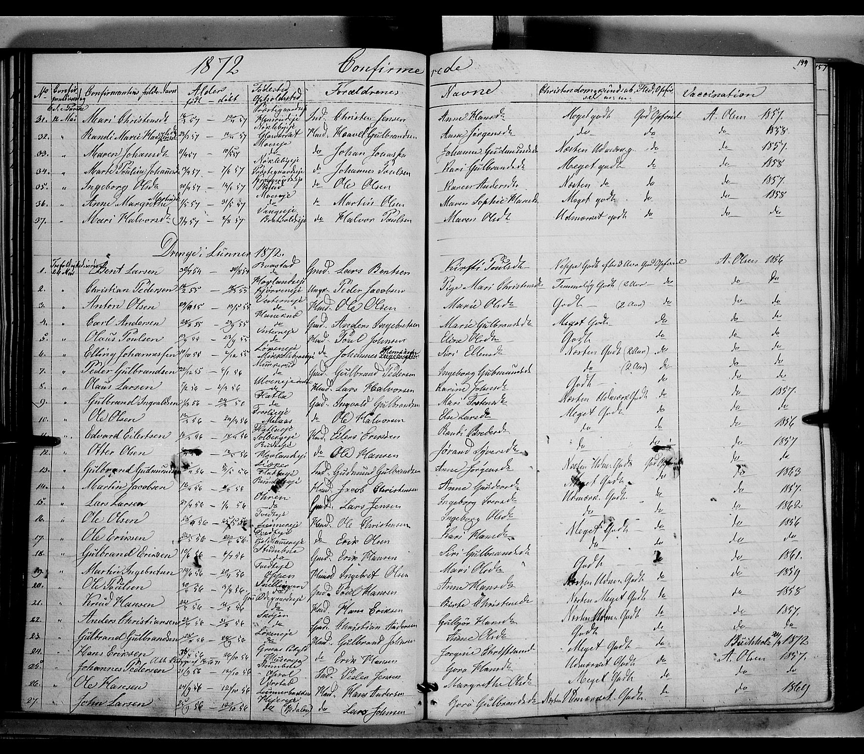 Jevnaker prestekontor, AV/SAH-PREST-116/H/Ha/Haa/L0007: Parish register (official) no. 7, 1858-1876, p. 149