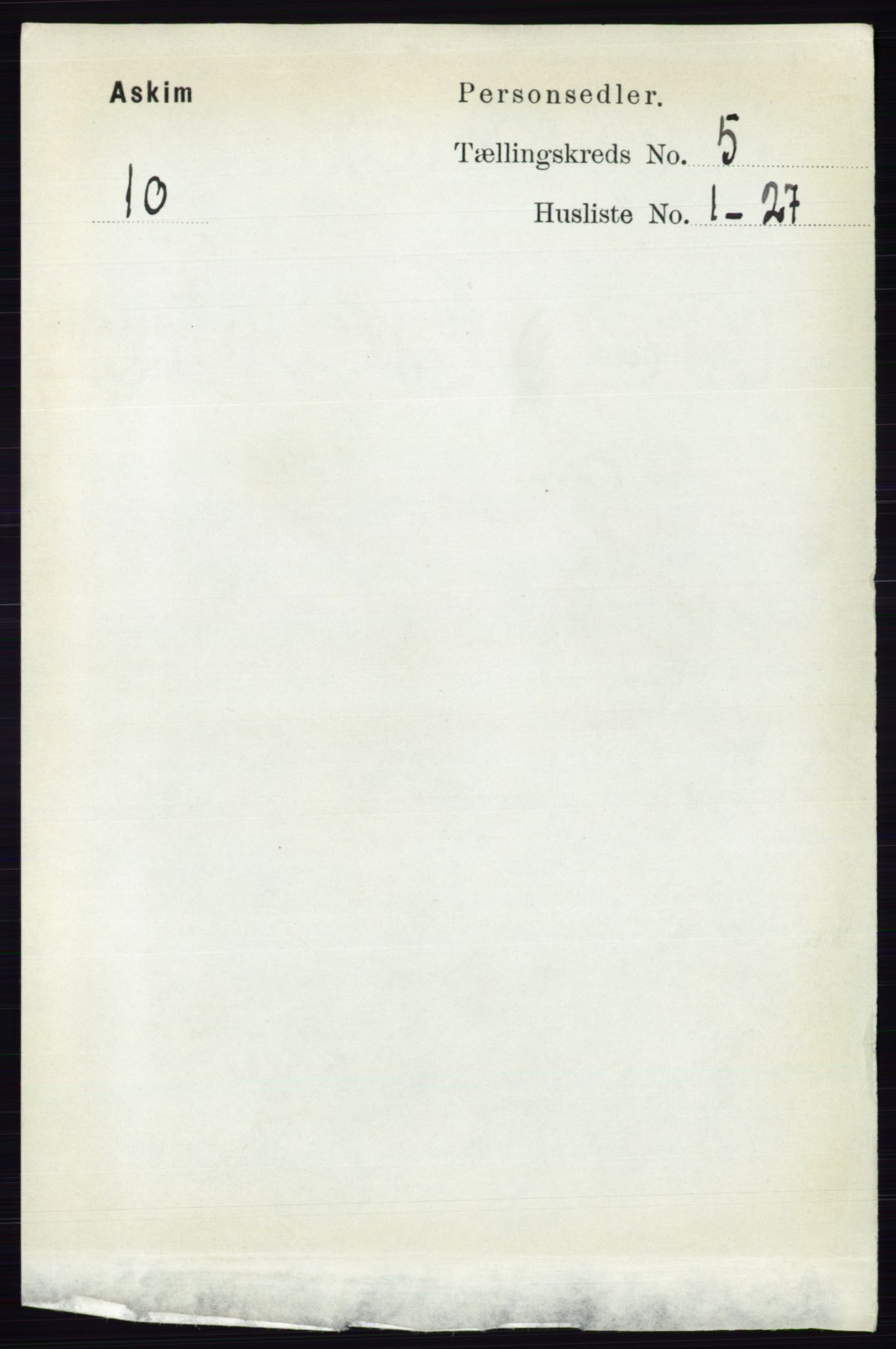 RA, 1891 census for 0124 Askim, 1891, p. 602