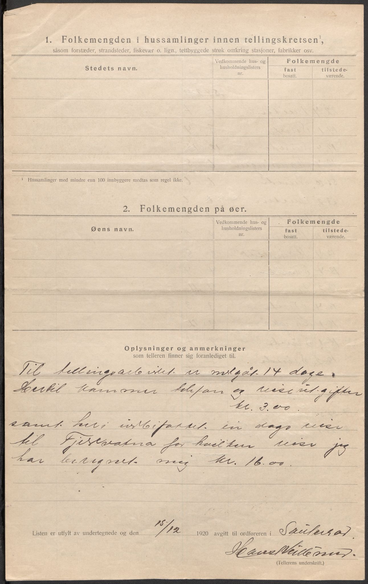 SAKO, 1920 census for Sauherad, 1920, p. 15