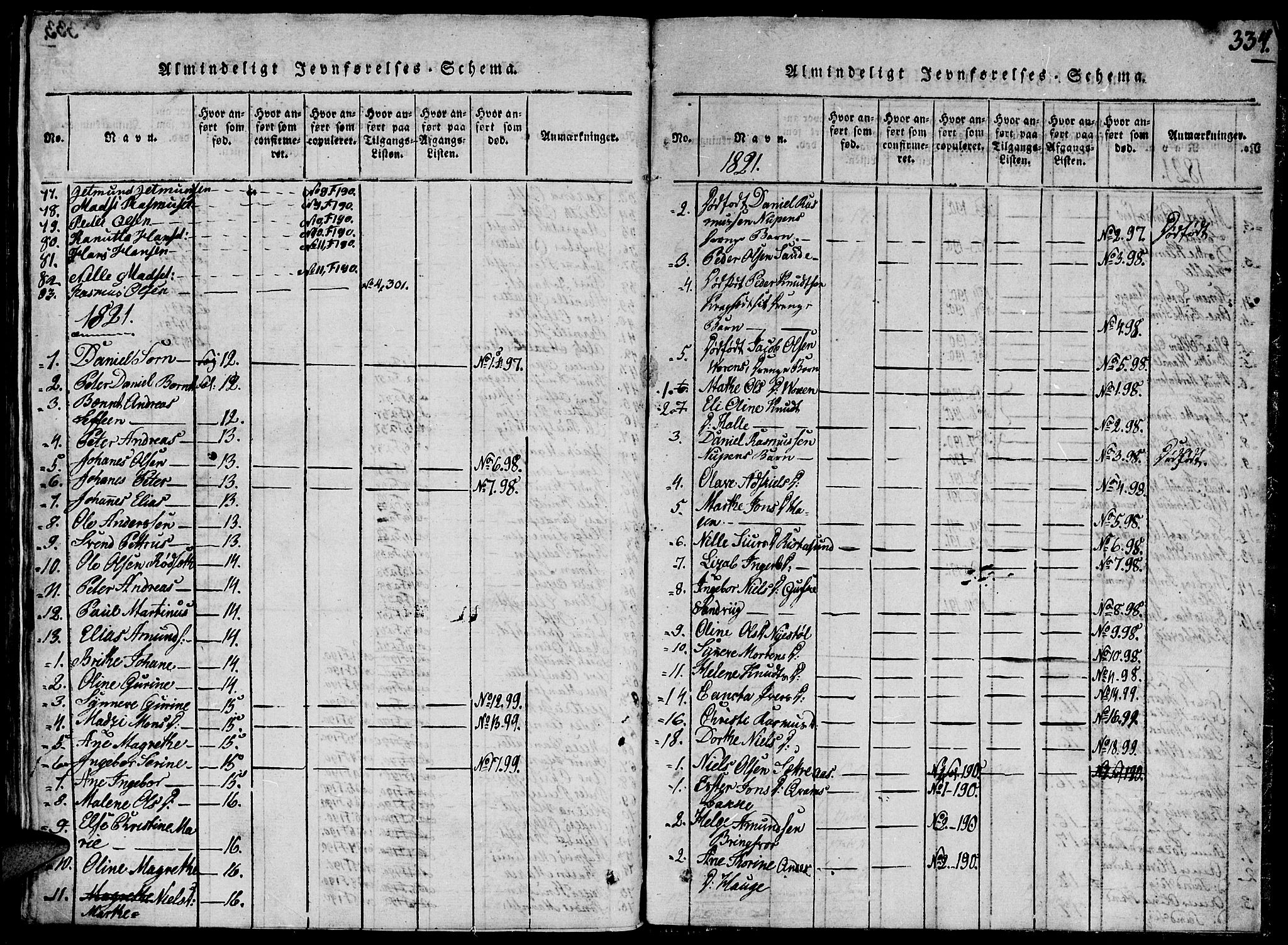 Ministerialprotokoller, klokkerbøker og fødselsregistre - Møre og Romsdal, AV/SAT-A-1454/503/L0033: Parish register (official) no. 503A01, 1816-1841, p. 334