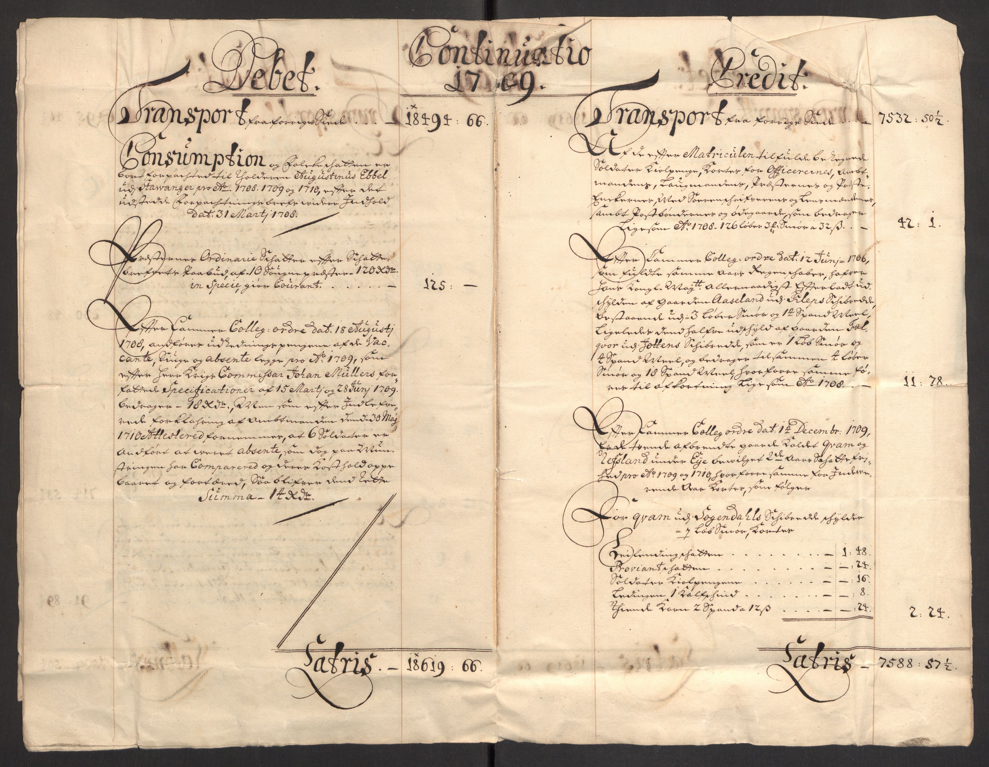 Rentekammeret inntil 1814, Reviderte regnskaper, Fogderegnskap, AV/RA-EA-4092/R46/L2734: Fogderegnskap Jæren og Dalane, 1709-1710, p. 19