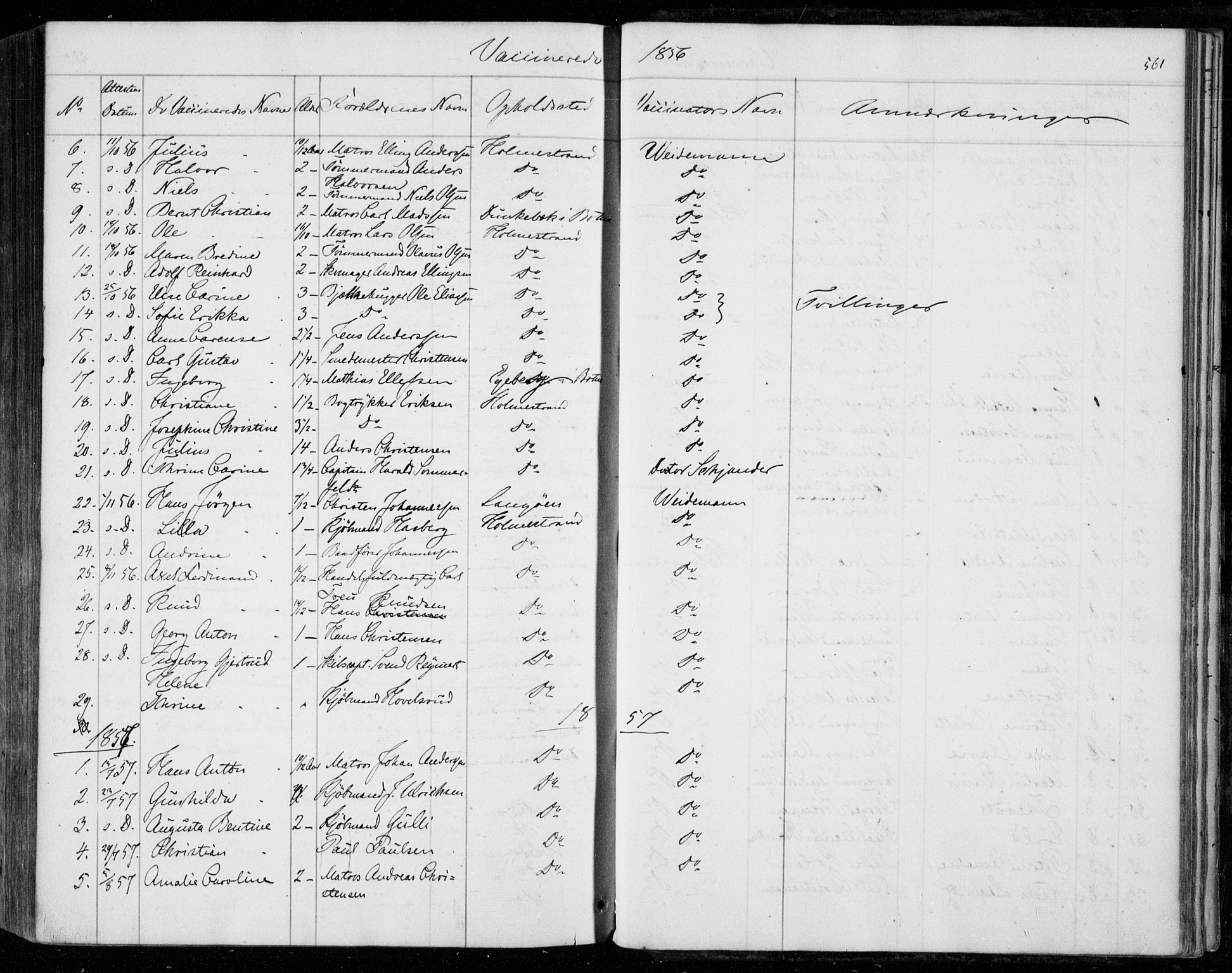 Holmestrand kirkebøker, SAKO/A-346/F/Fa/L0002: Parish register (official) no. 2, 1840-1866, p. 561