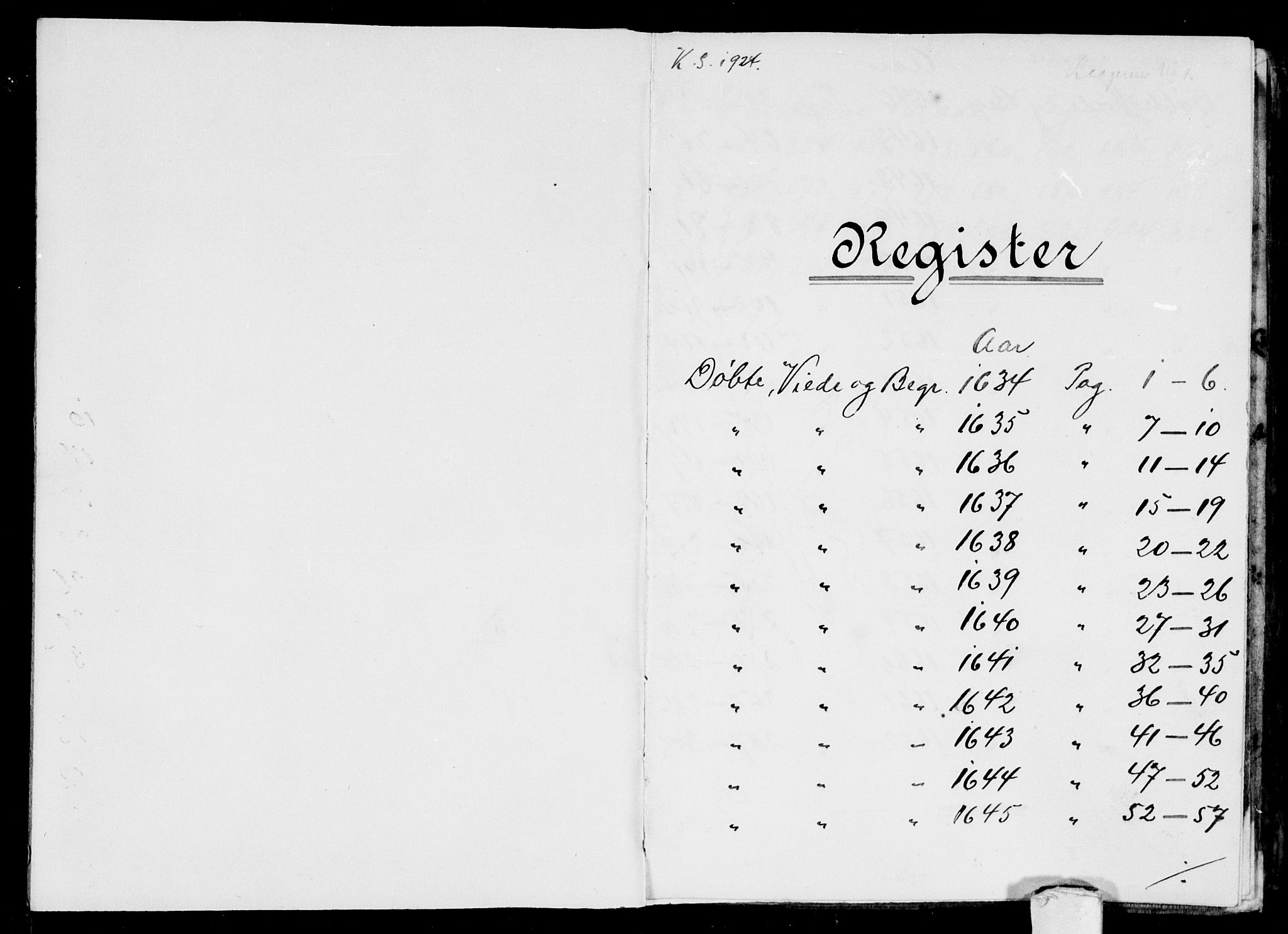 Bragernes kirkebøker, AV/SAKO-A-6/F/Fa/L0001: Parish register (official) no. I 1, 1634-1662