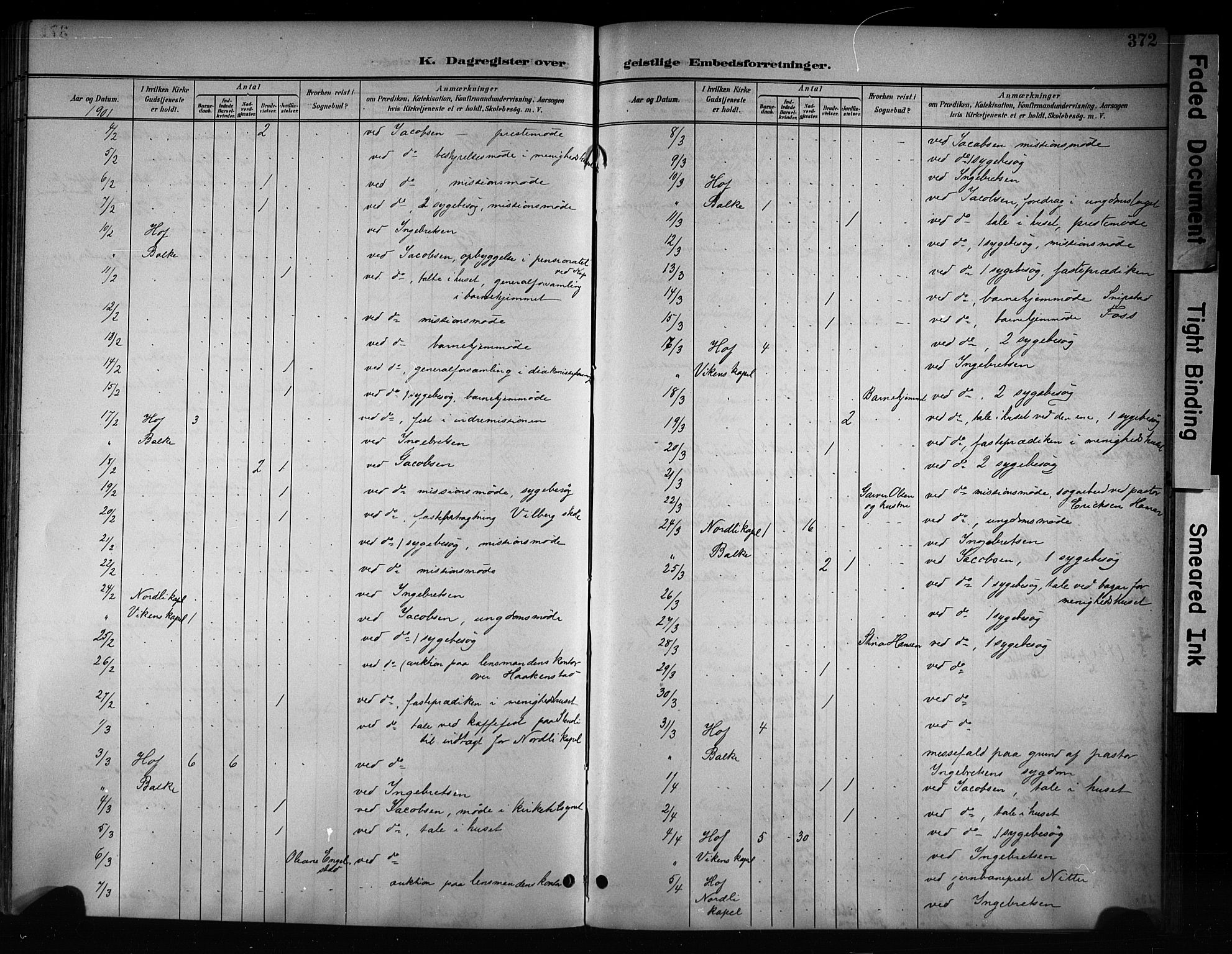 Østre Toten prestekontor, AV/SAH-PREST-104/H/Ha/Haa/L0008: Parish register (official) no. 8, 1897-1909, p. 372