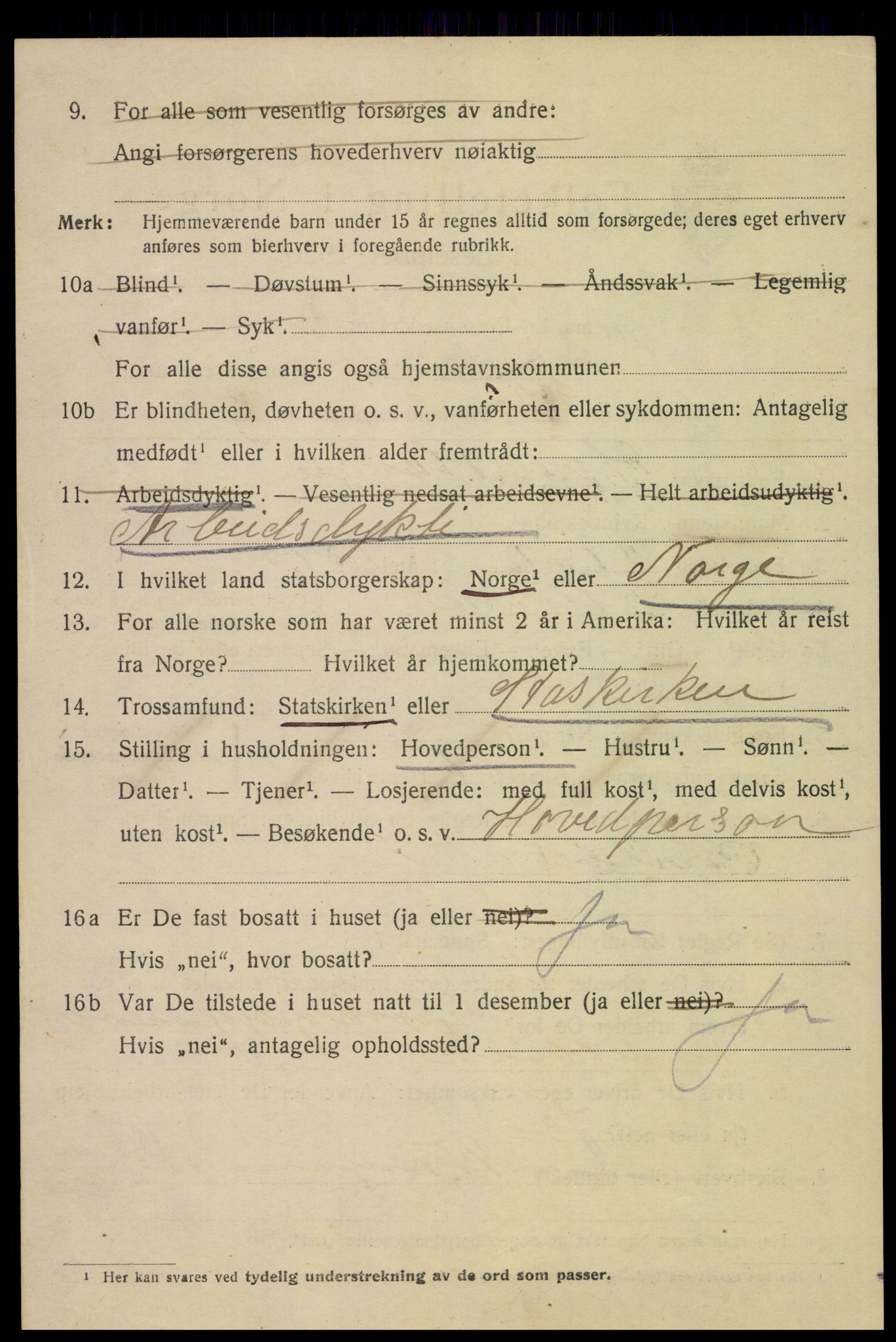 SAH, 1920 census for Gjøvik, 1920, p. 3319