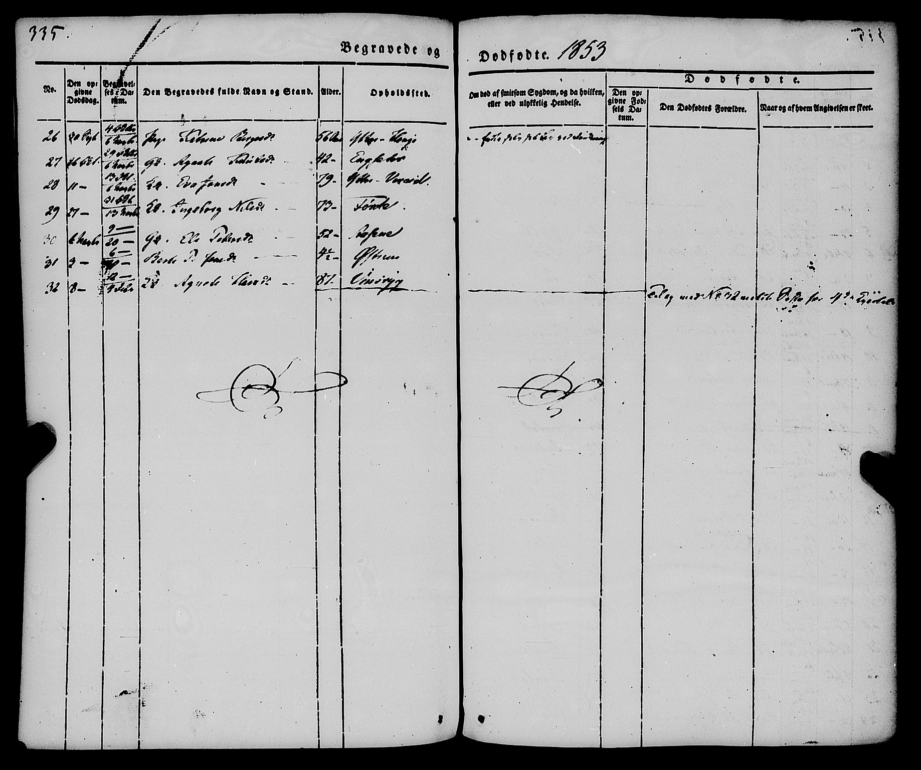 Gloppen sokneprestembete, SAB/A-80101/H/Haa/Haaa/L0008: Parish register (official) no. A 8, 1837-1855, p. 335
