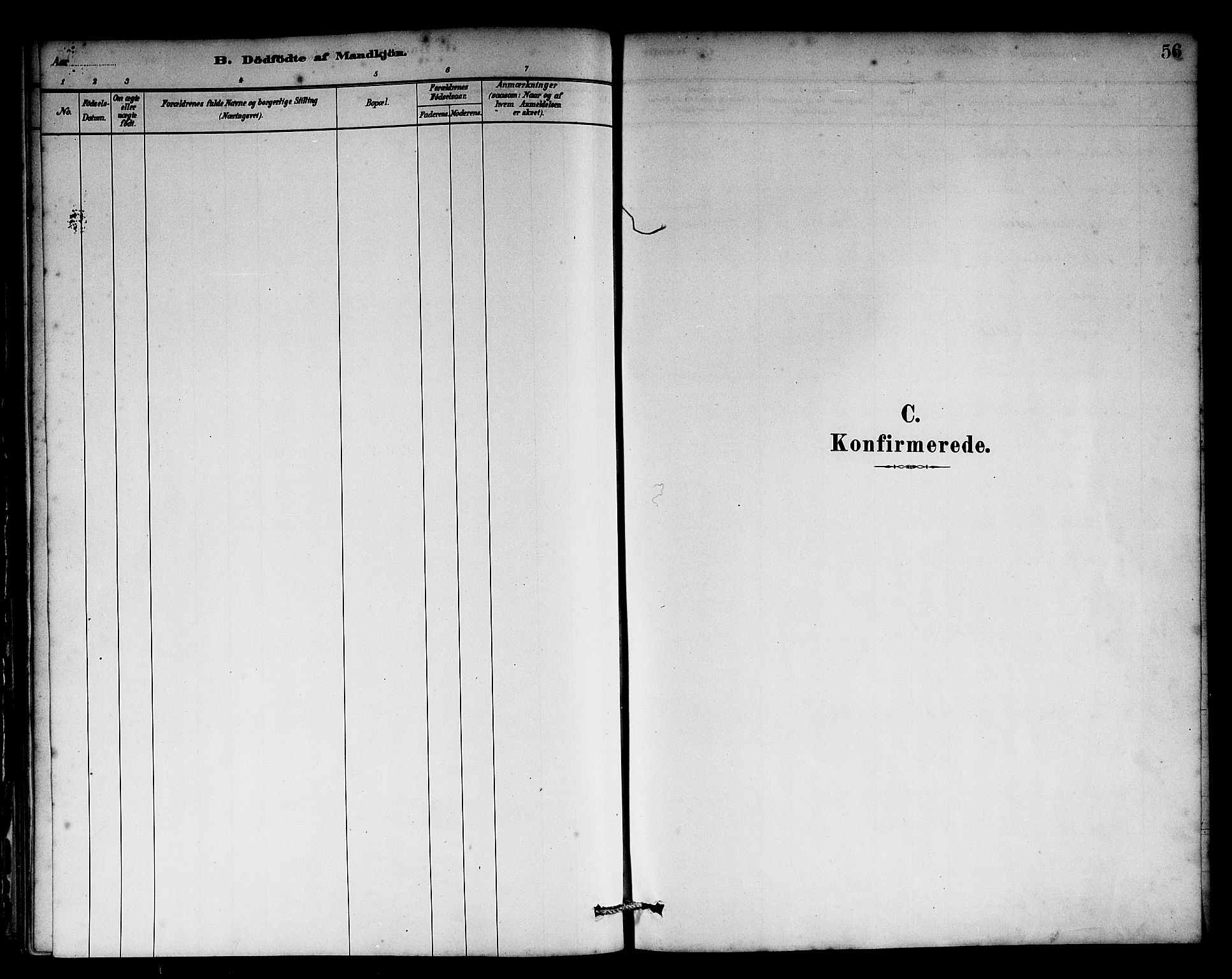 Solund sokneprestembete, SAB/A-81401: Parish register (official) no. A 1, 1881-1902, p. 56