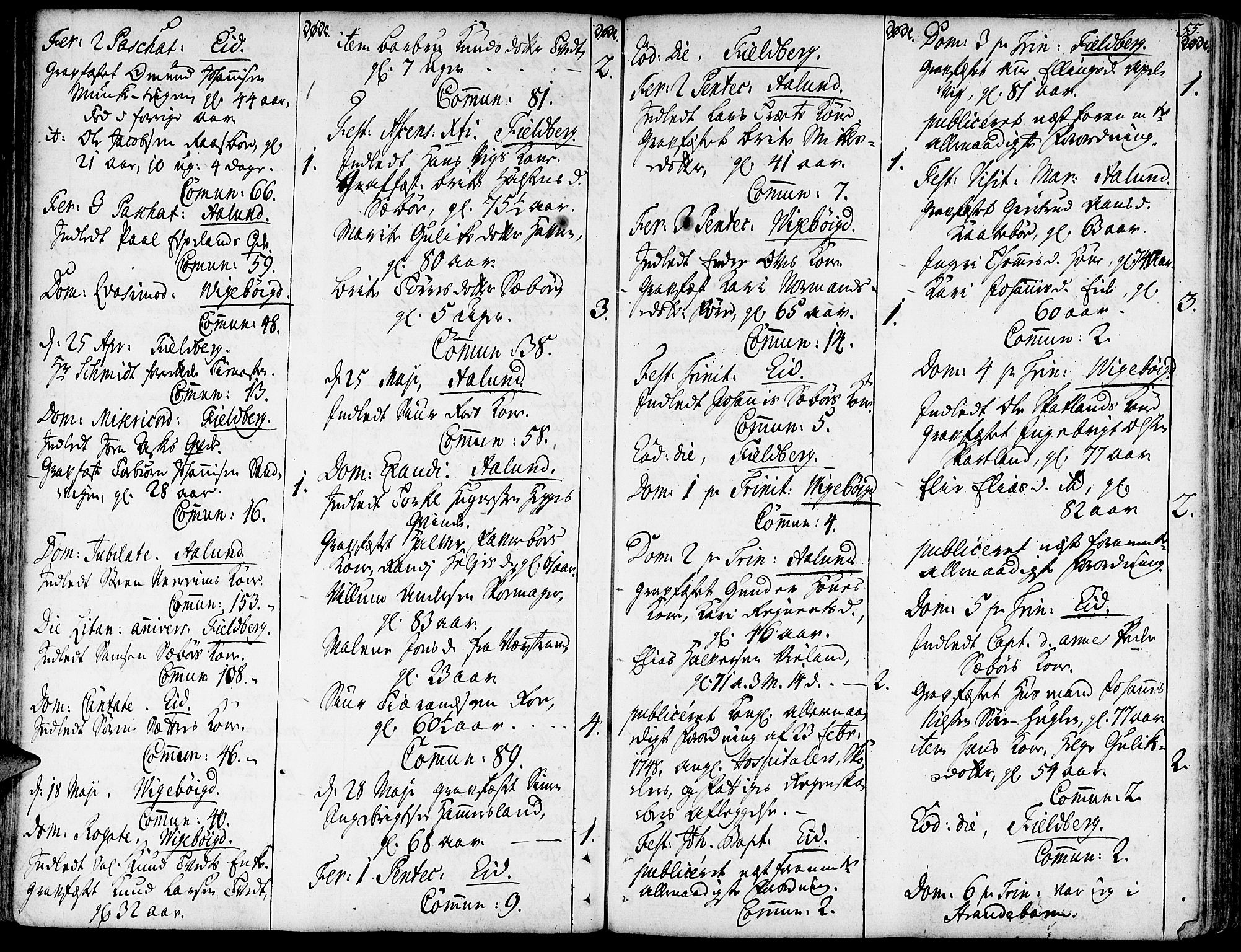 Fjelberg sokneprestembete, SAB/A-75201/H/Haa: Parish register (official) no. A 1, 1739-1759, p. 55