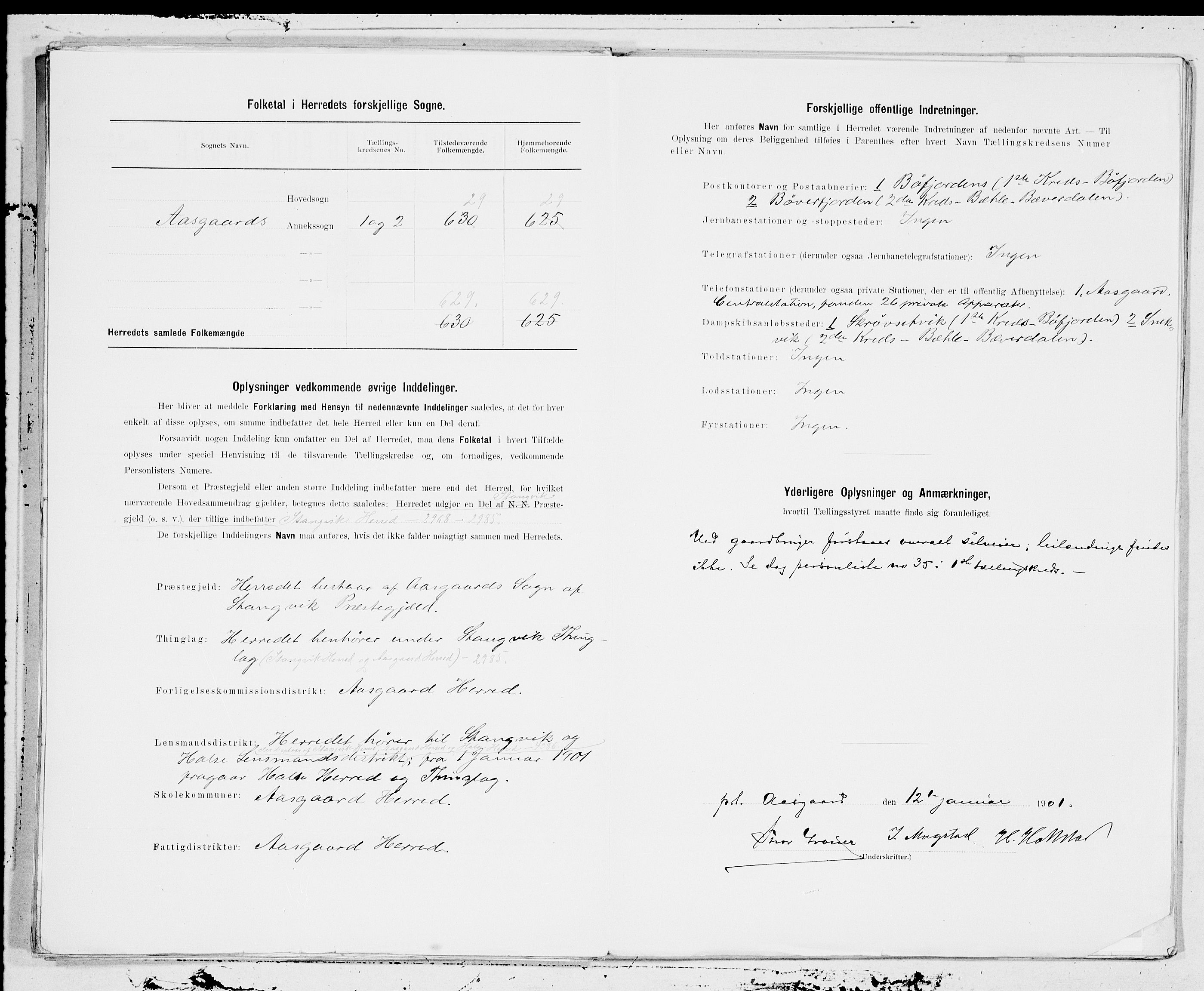 SAT, 1900 census for Åsskard, 1900, p. 7