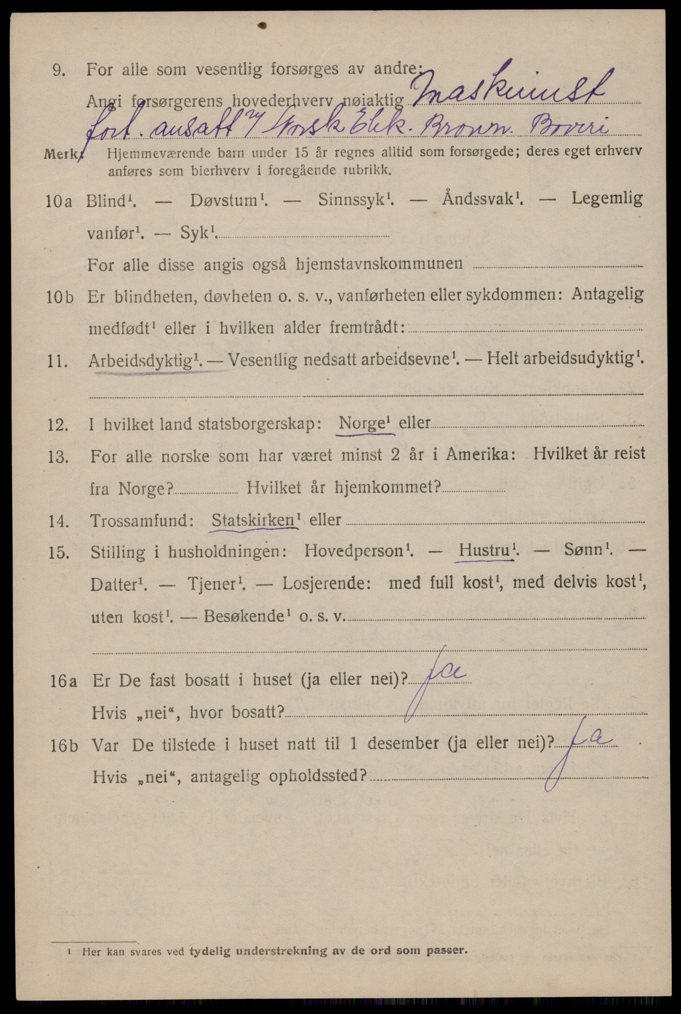 SAST, 1920 census for Haugesund, 1920, p. 20658