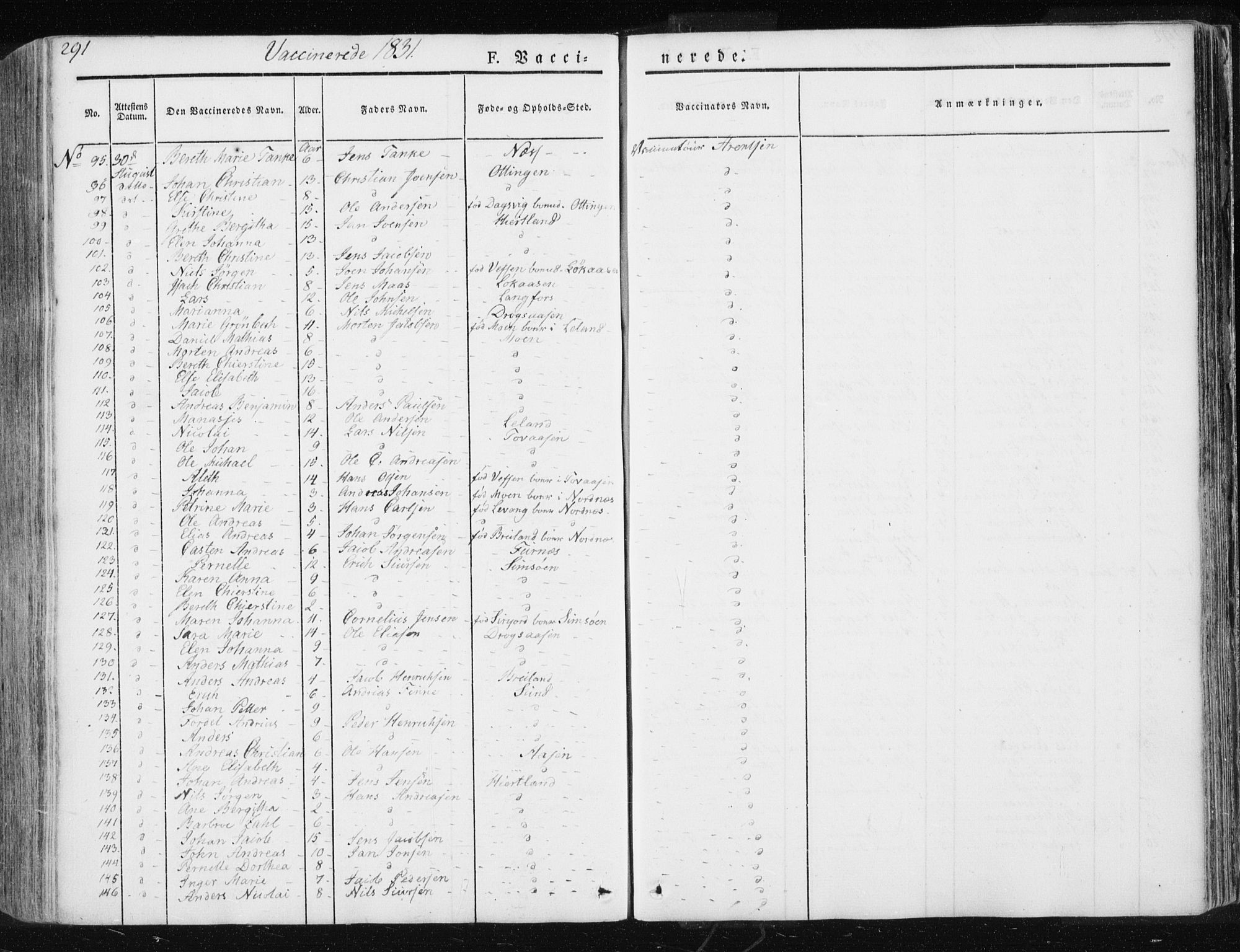 Ministerialprotokoller, klokkerbøker og fødselsregistre - Nordland, AV/SAT-A-1459/830/L0447: Parish register (official) no. 830A11, 1831-1854, p. 291