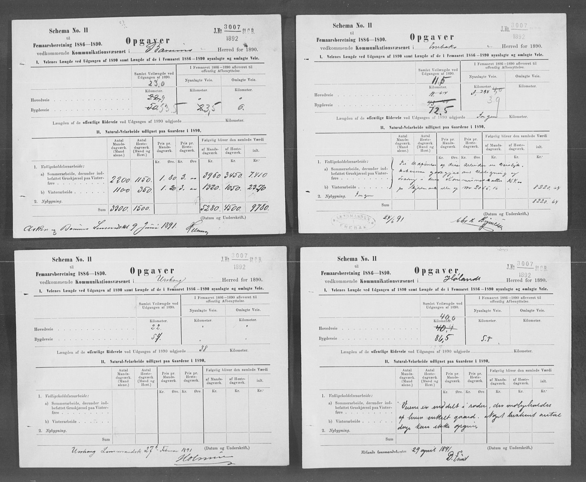 Statistisk sentralbyrå, Næringsøkonomiske emner, Generelt - Amtmennenes femårsberetninger, AV/RA-S-2233/F/Fa/L0072: --, 1886-1890, p. 12