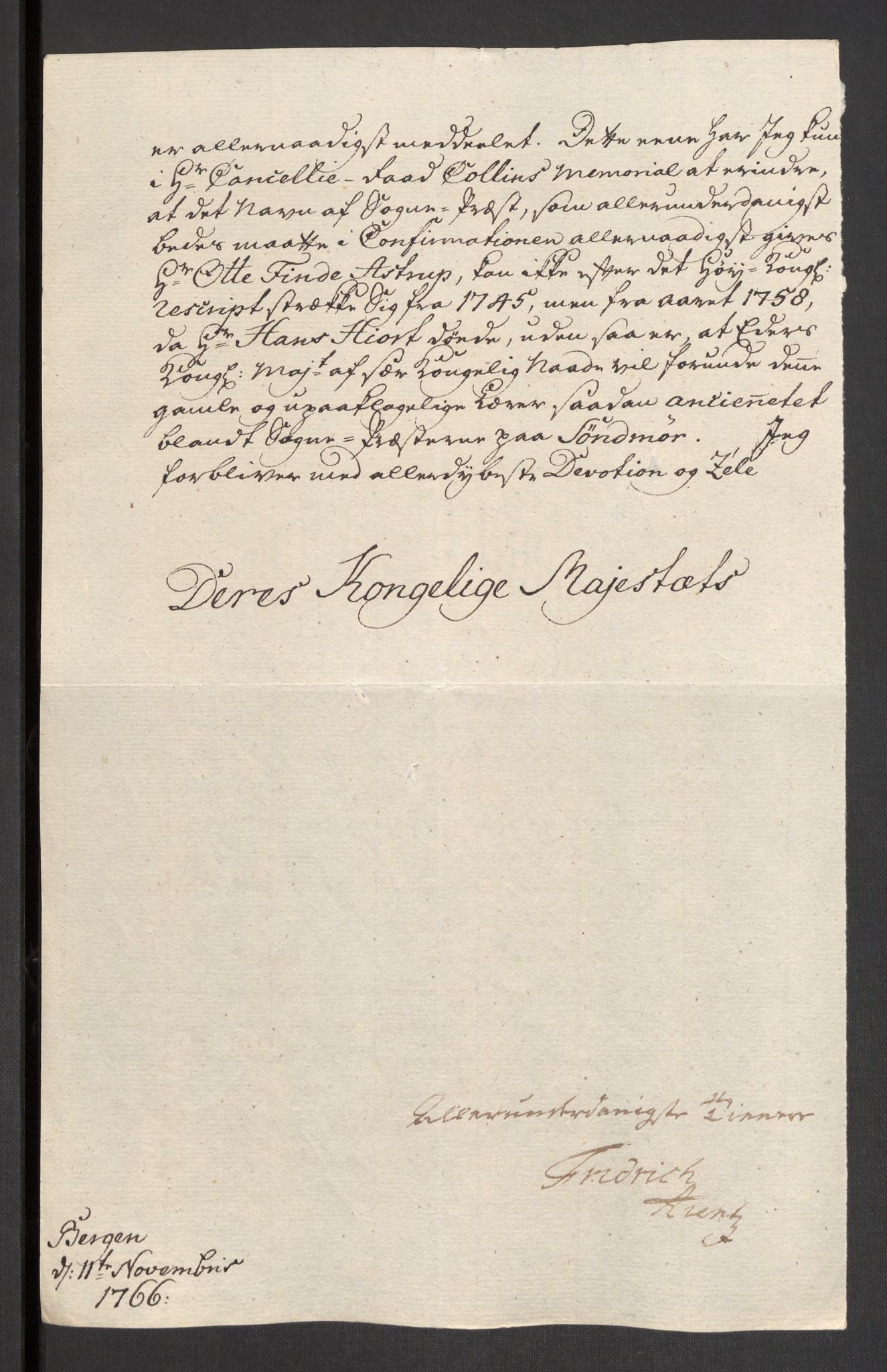 Danske Kanselli 1572-1799, RA/EA-3023/F/Fc/Fcc/Fcca/L0194: Norske innlegg 1572-1799, 1767, p. 343