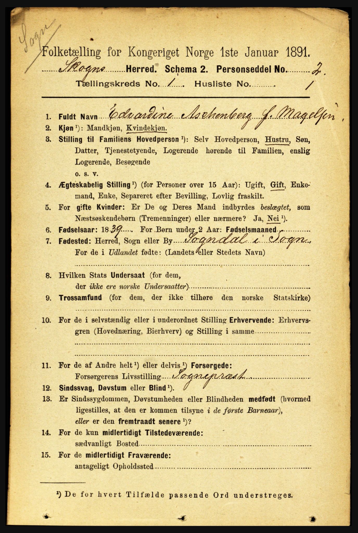 RA, 1891 census for 1719 Skogn, 1891, p. 148