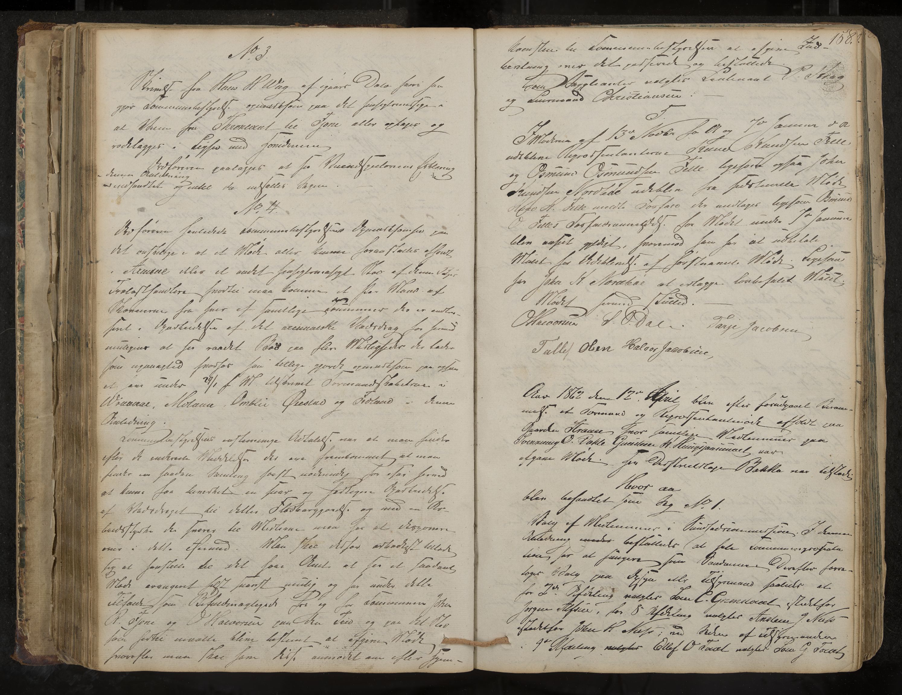 Nissedal formannskap og sentraladministrasjon, IKAK/0830021-1/A/L0001: Møtebok, 1838-1870, p. 158