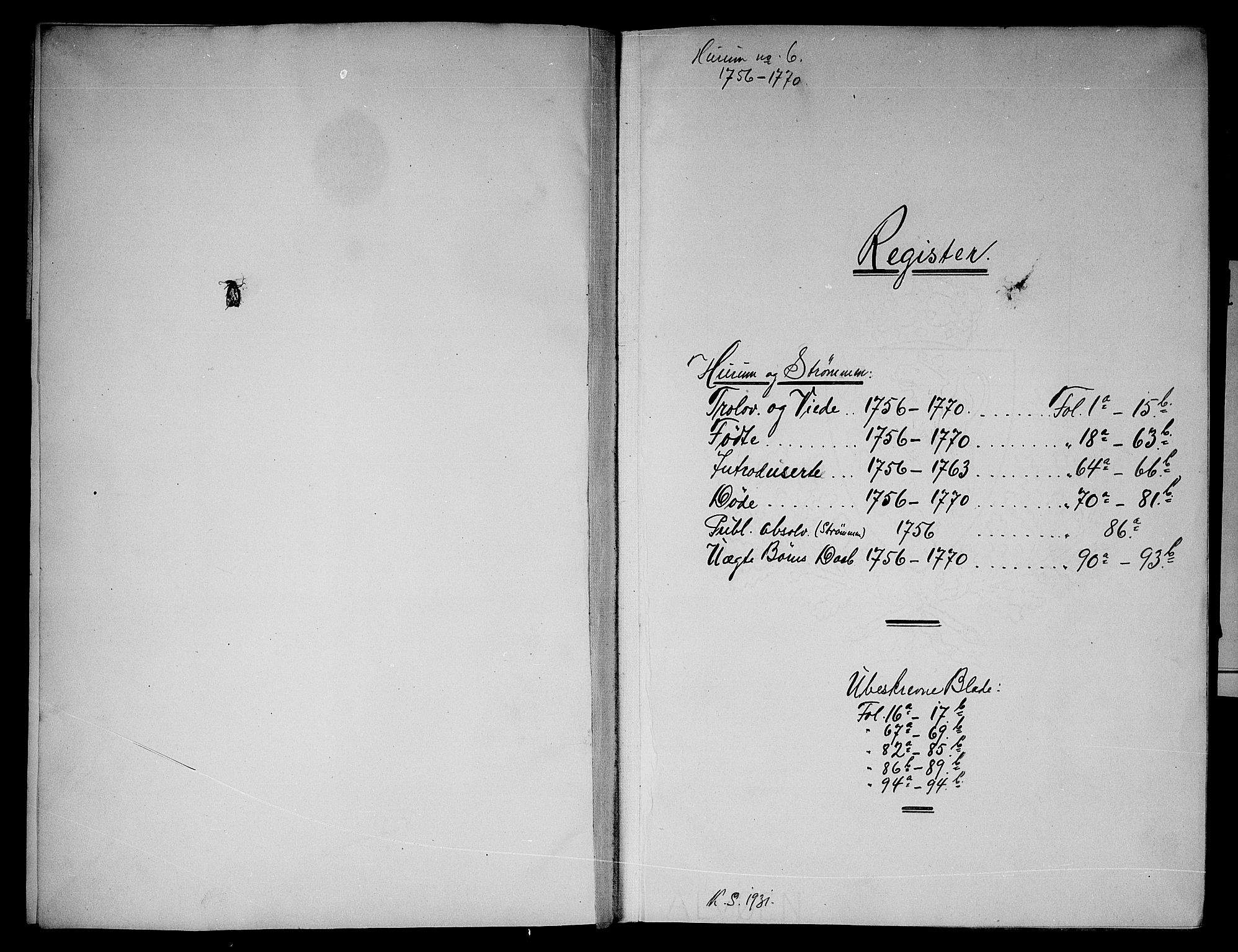 Hurum kirkebøker, SAKO/A-229/F/Fa/L0006: Parish register (official) no. 6, 1756-1770