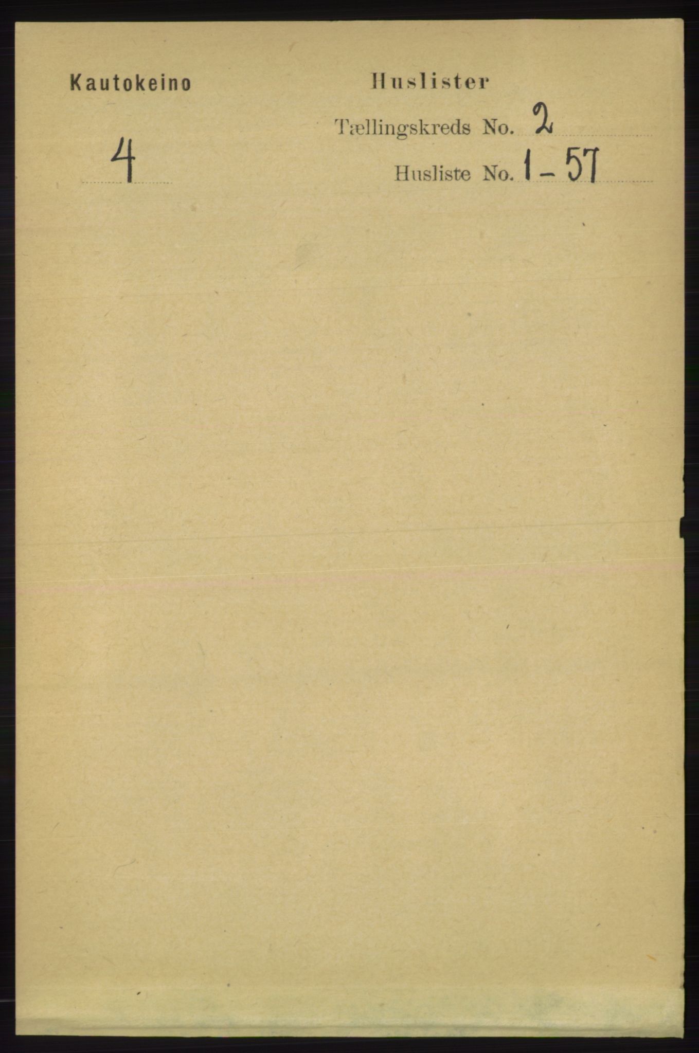 RA, 1891 census for 2011 Kautokeino, 1891, p. 264