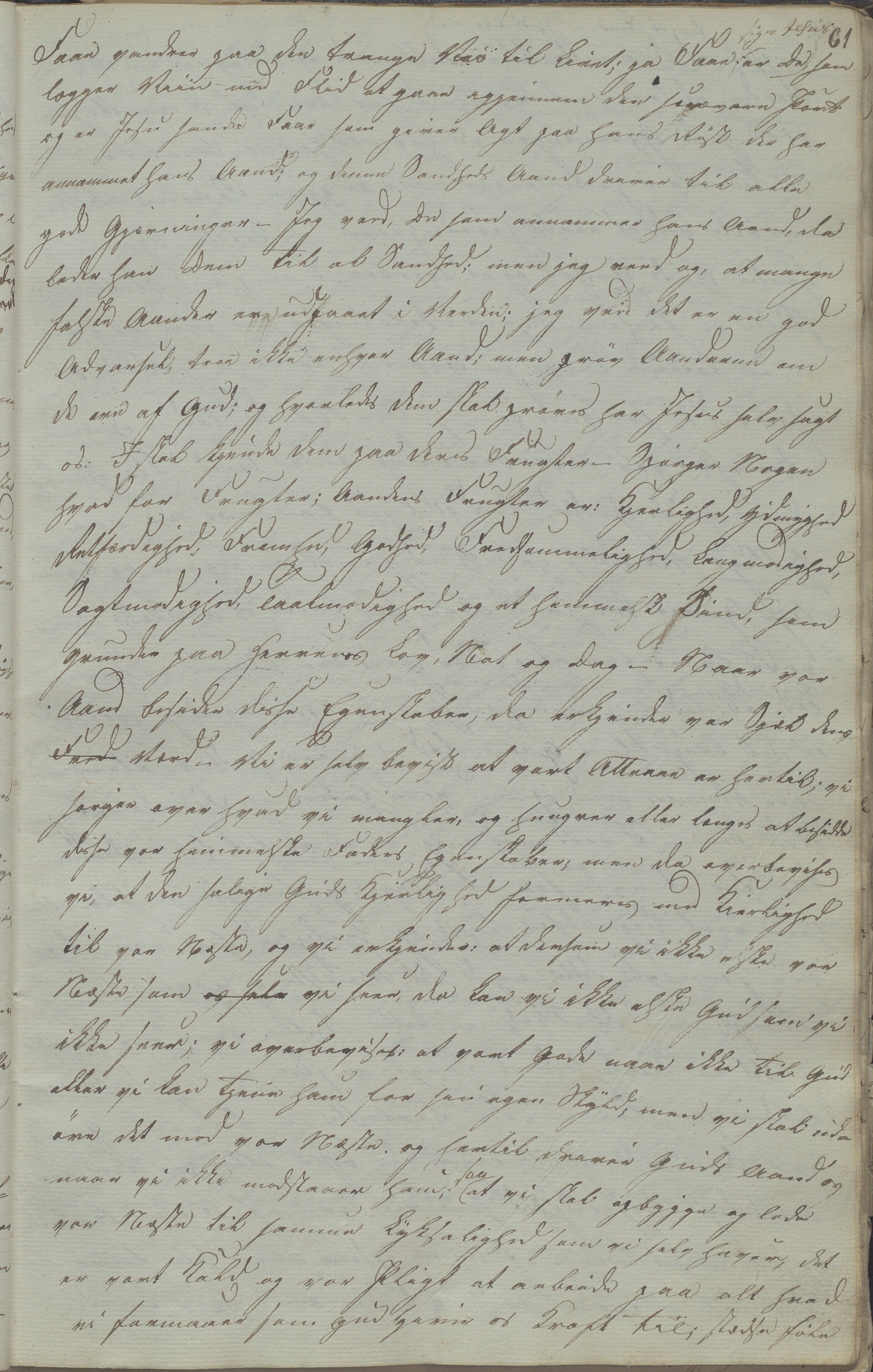 Heggtveitsamlingen, TMF/A-1007/H/L0052/0001: Innbundne brev Ms. S, med innlagt registratur / Innbundne brev Ms S. , 1801-1823, p. 61