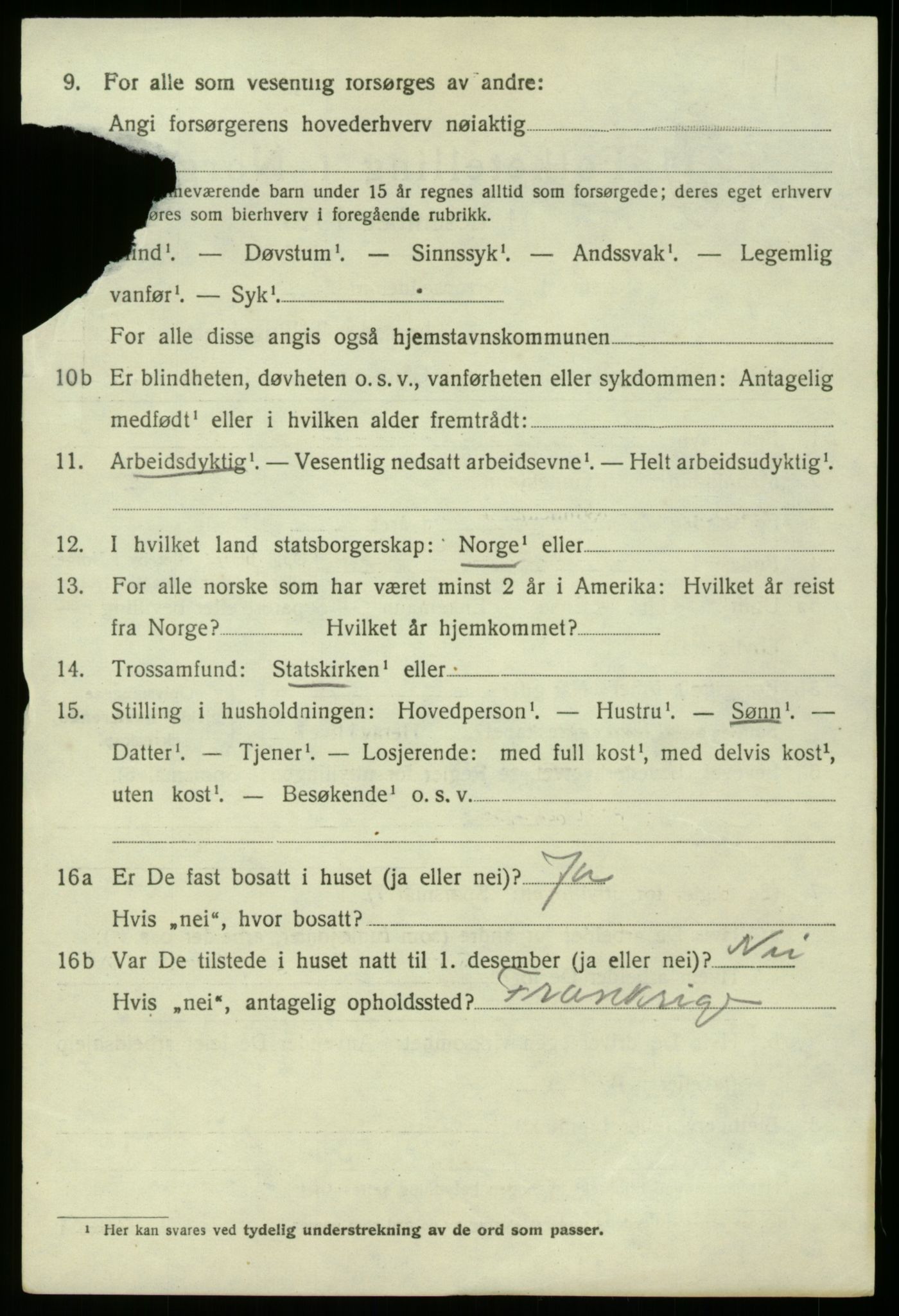 SAB, 1920 census for Fana, 1920, p. 16594