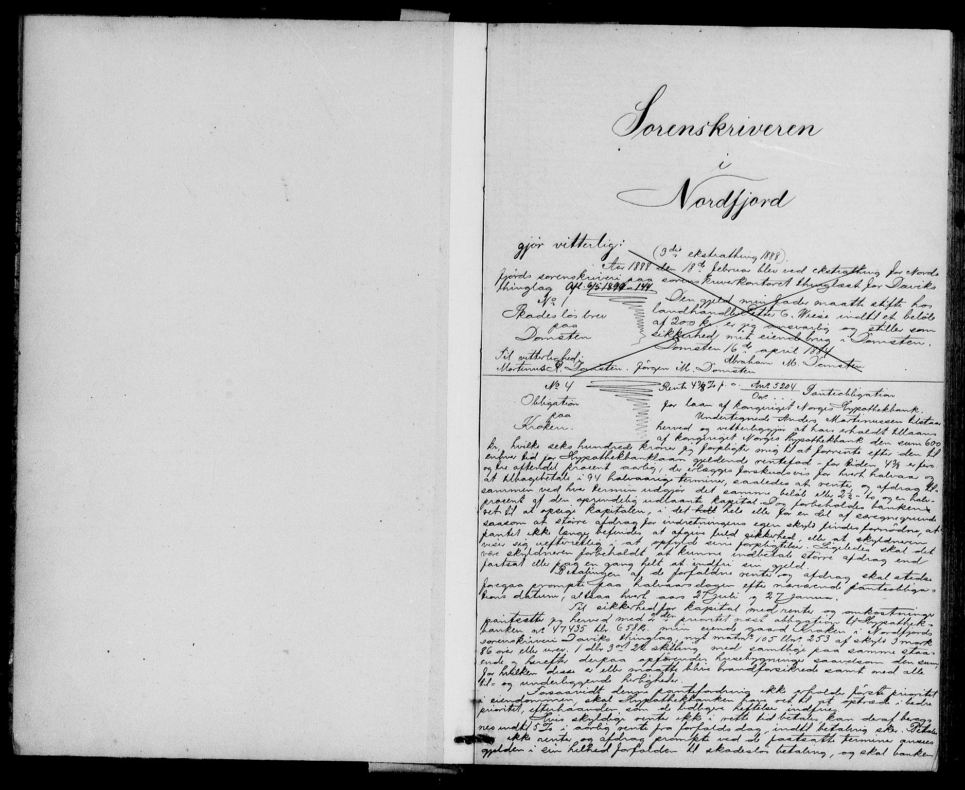 Nordfjord sorenskriveri, AV/SAB-A-2801/02/02b/02bd/L0019: Mortgage book no. II.B.d.19, 1888-1896