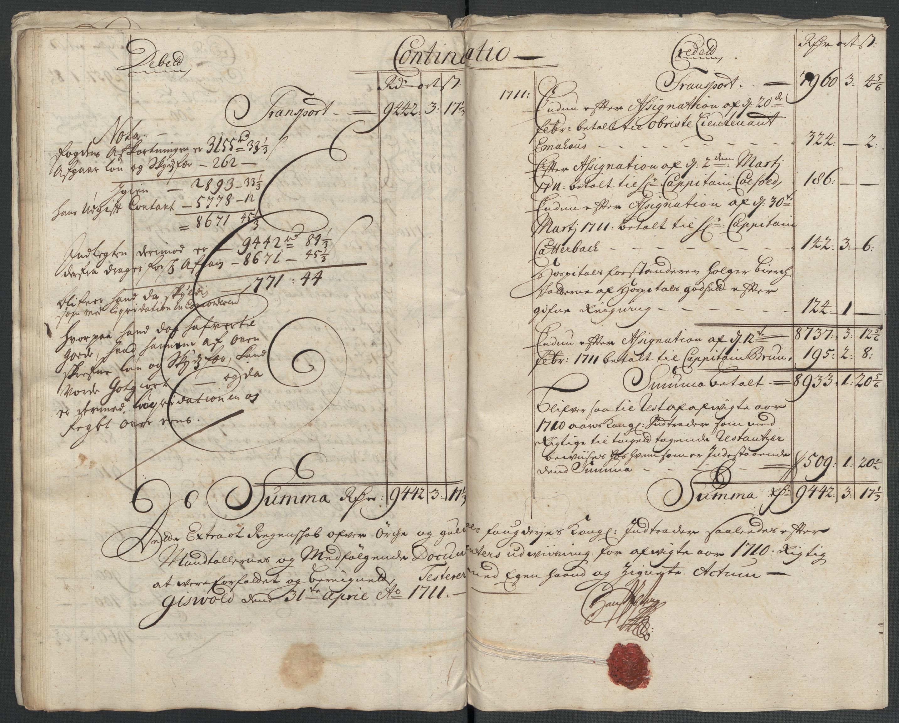 Rentekammeret inntil 1814, Reviderte regnskaper, Fogderegnskap, RA/EA-4092/R60/L3960: Fogderegnskap Orkdal og Gauldal, 1710, p. 32