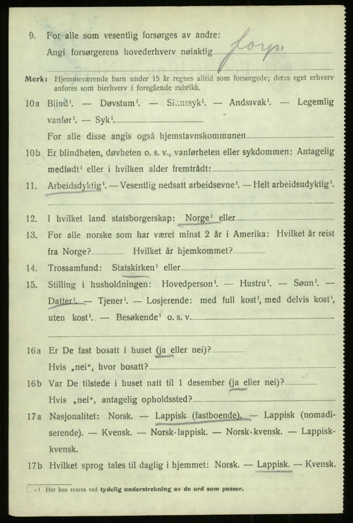 SATØ, 1920 census for Ibestad, 1920, p. 4569