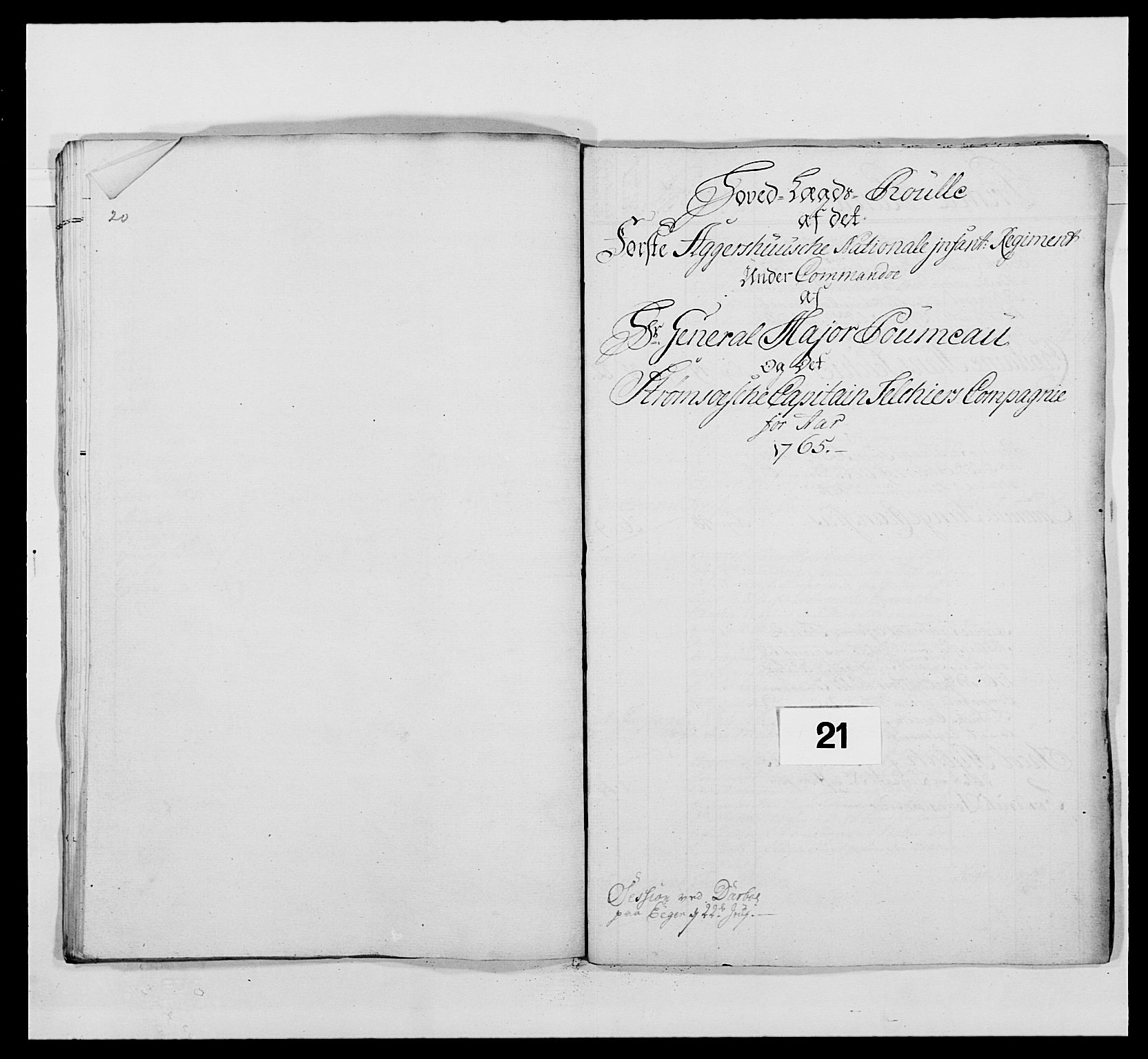 Kommanderende general (KG I) med Det norske krigsdirektorium, RA/EA-5419/E/Ea/L0488: 1. Akershusiske regiment, 1765, p. 550