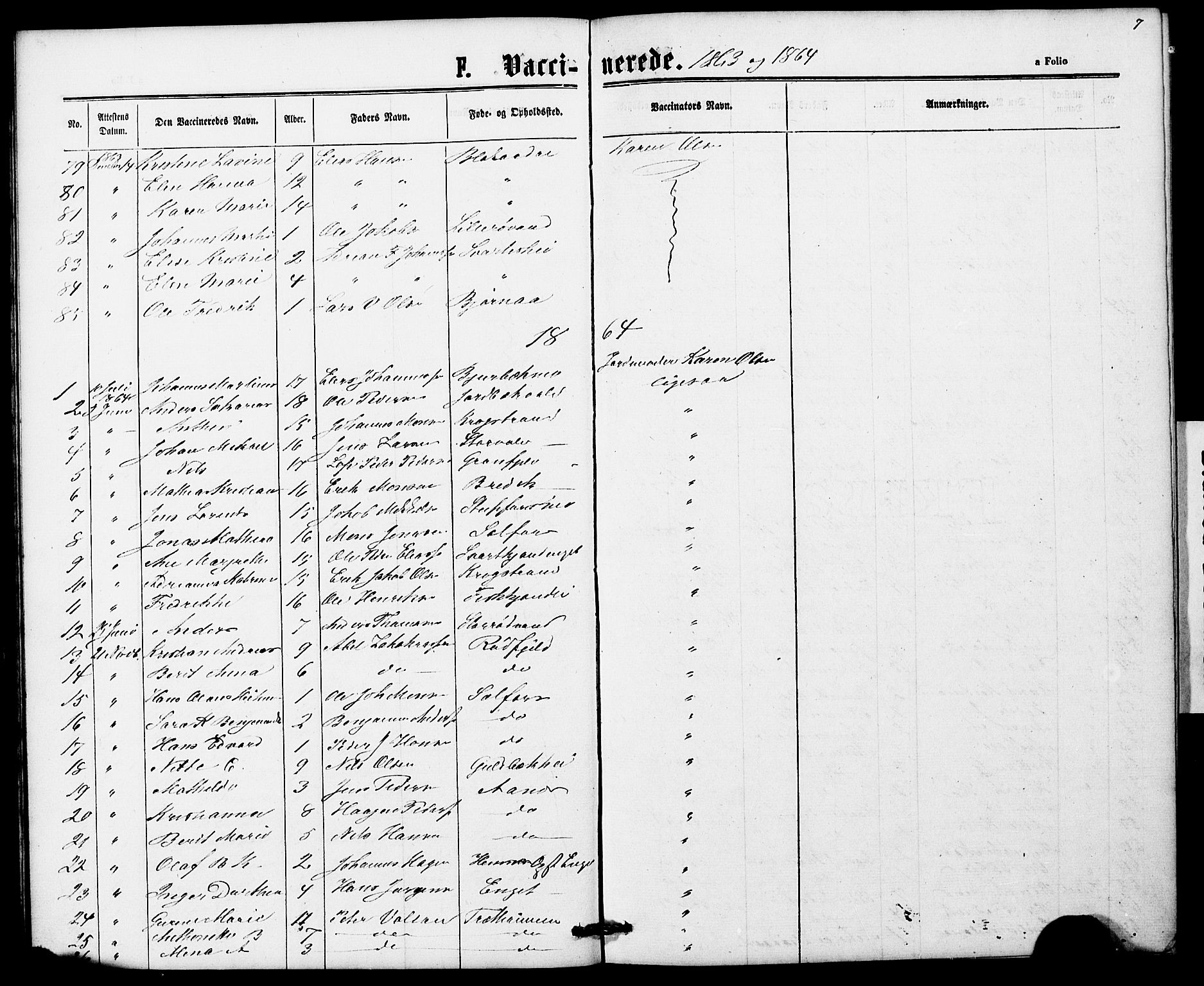 Ministerialprotokoller, klokkerbøker og fødselsregistre - Nordland, SAT/A-1459/827/L0428: Parish register (copy) no. 827C17, 1861-1870, p. 7
