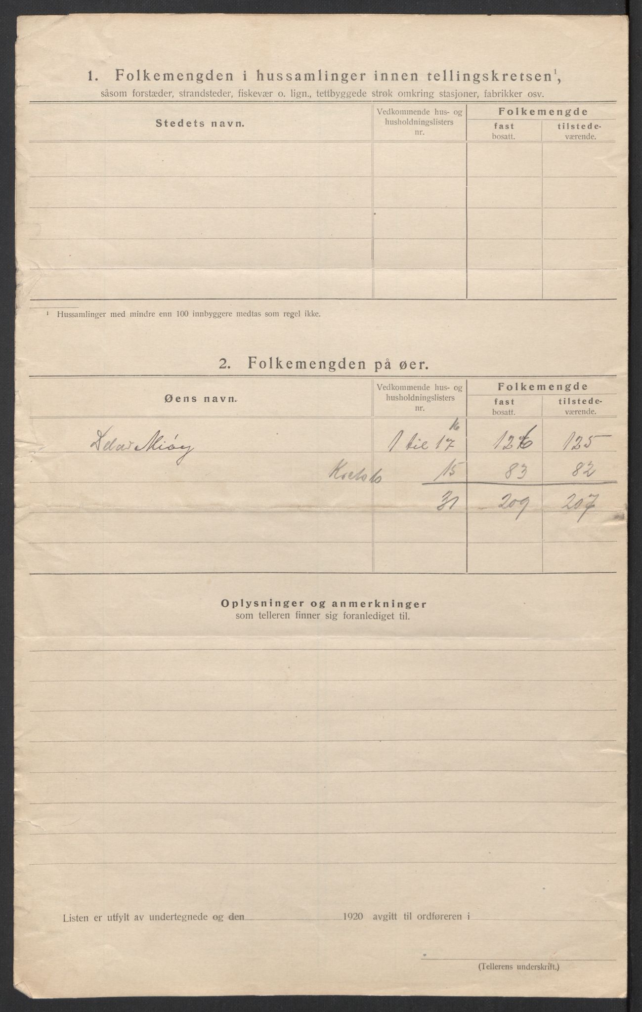 SAT, 1920 census for Vatne, 1920, p. 32