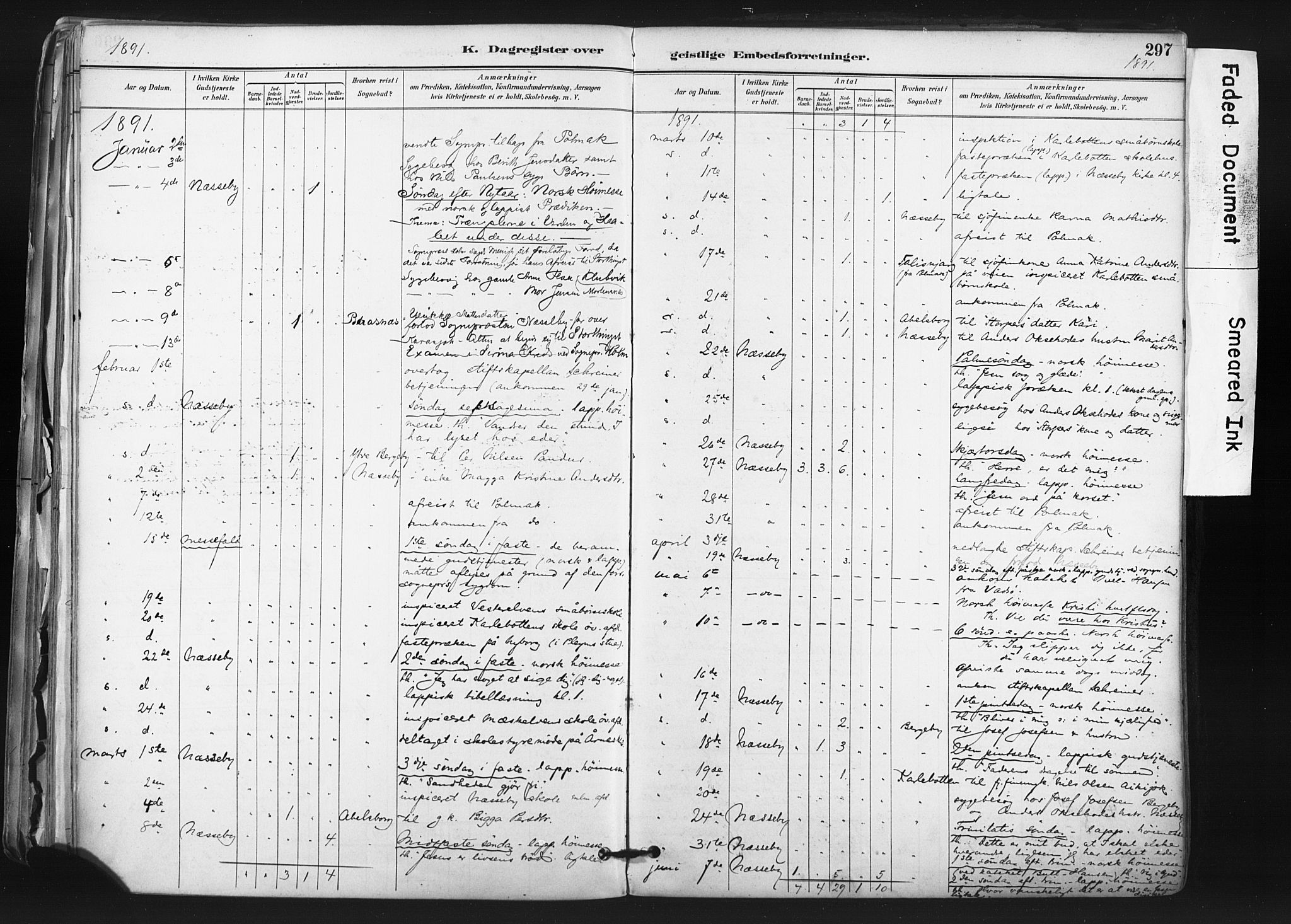 Nesseby sokneprestkontor, AV/SATØ-S-1330/H/Ha/L0006kirke: Parish register (official) no. 6, 1885-1985, p. 297