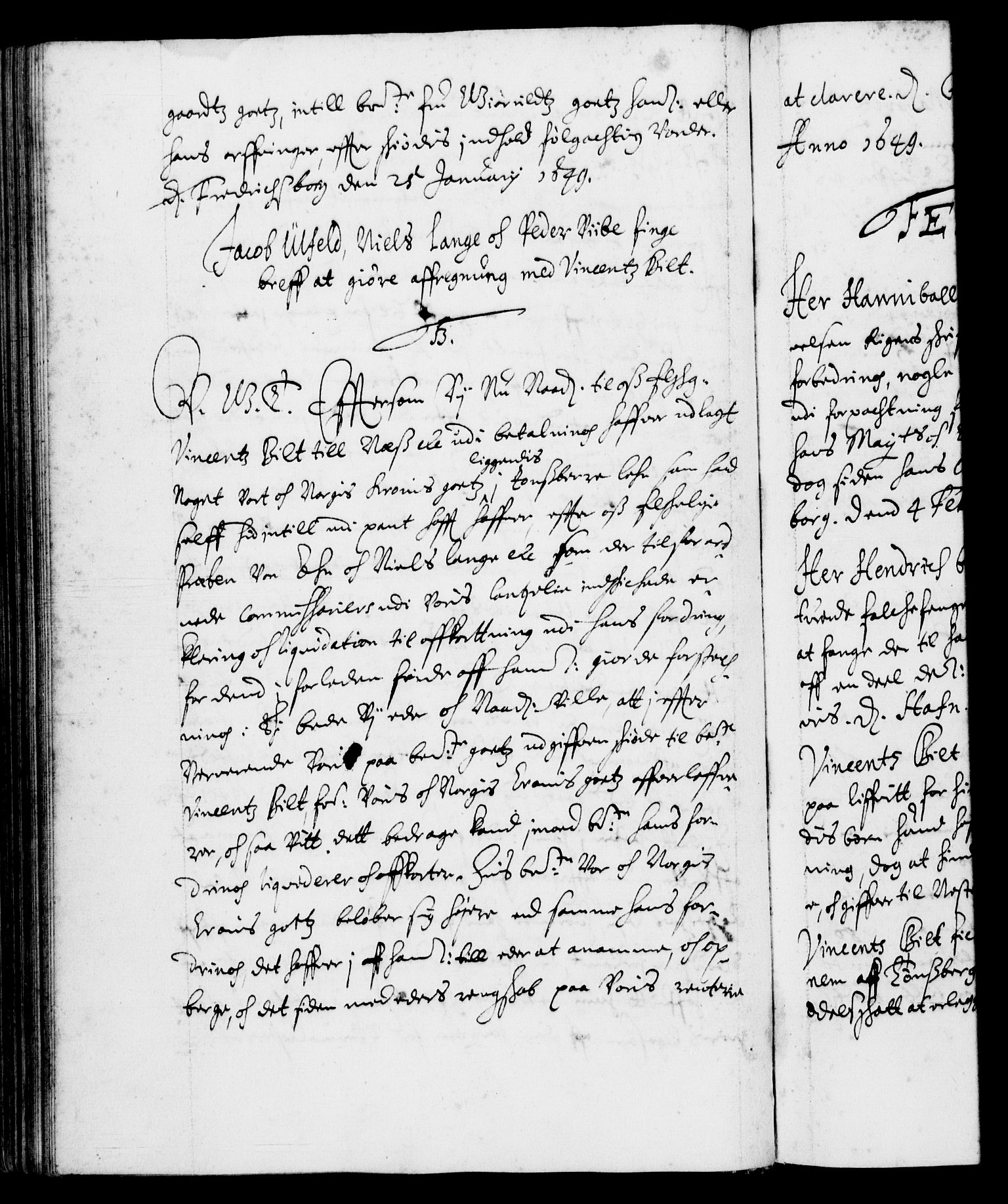 Danske Kanselli 1572-1799, RA/EA-3023/F/Fc/Fca/Fcab/L0008: Norske tegnelser (mikrofilm), 1648-1652, p. 73b