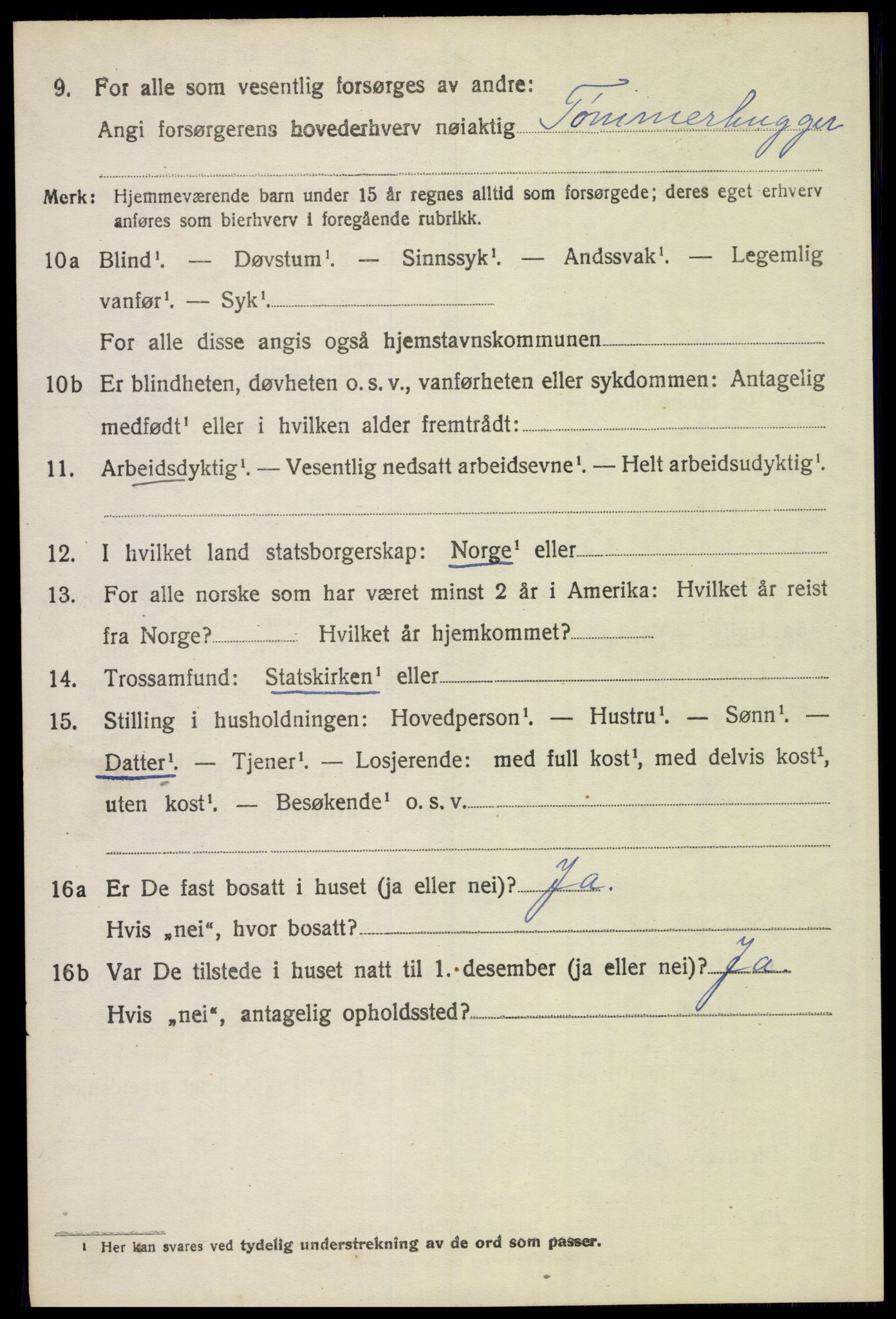 SAH, 1920 census for Elverum, 1920, p. 3781