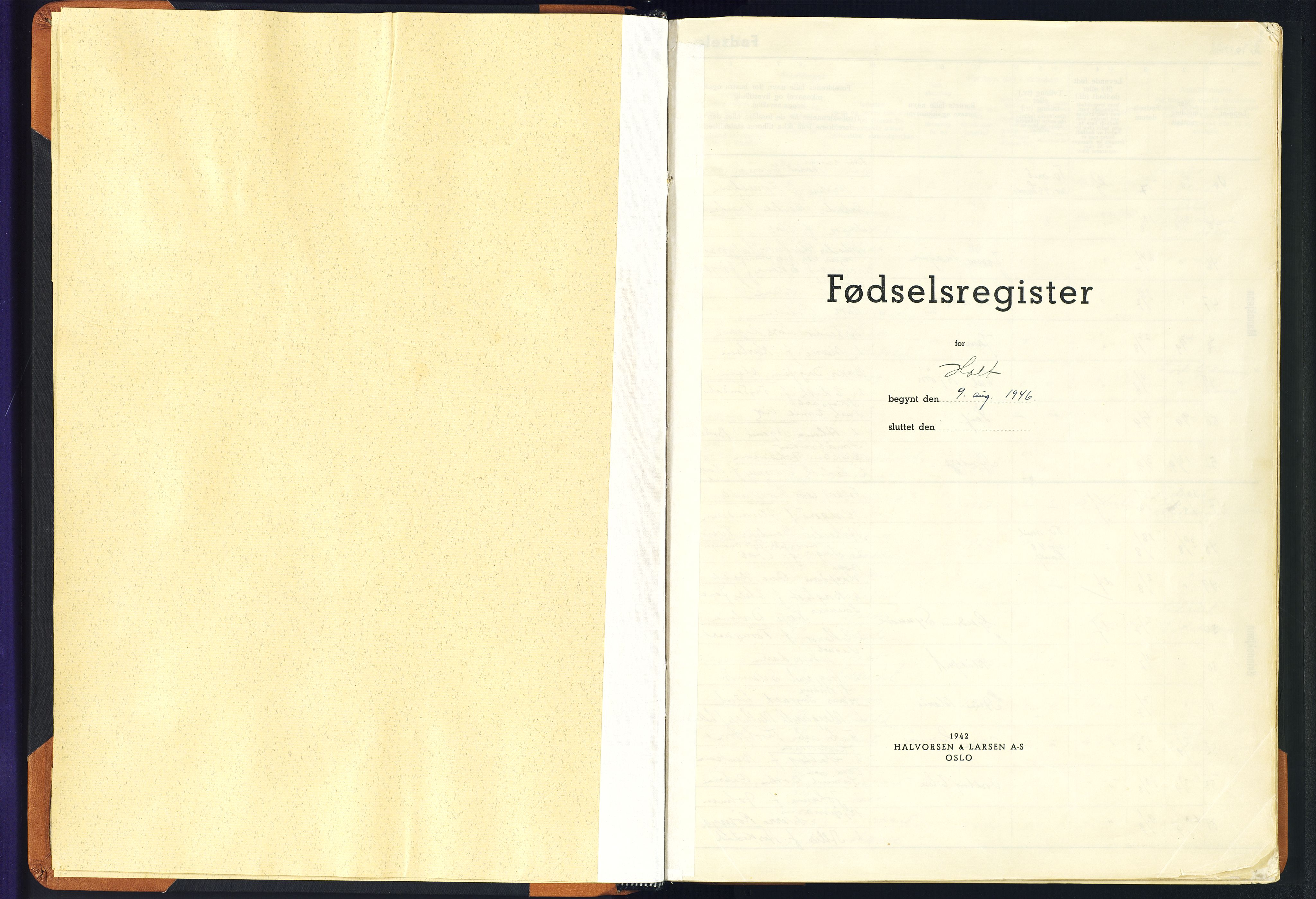 Holt sokneprestkontor, SAK/1111-0021/J/Ja/L0002: Birth register no. II.4.2, 1946-1976