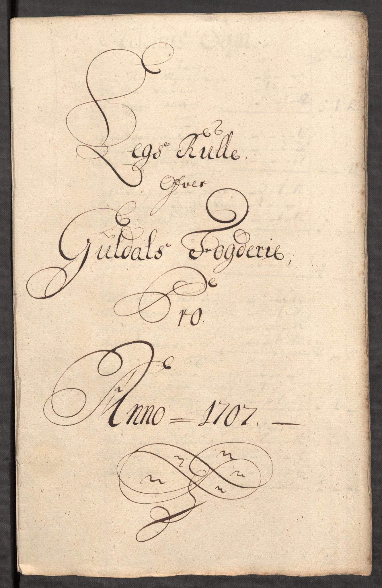 Rentekammeret inntil 1814, Reviderte regnskaper, Fogderegnskap, RA/EA-4092/R60/L3957: Fogderegnskap Orkdal og Gauldal, 1707, p. 183