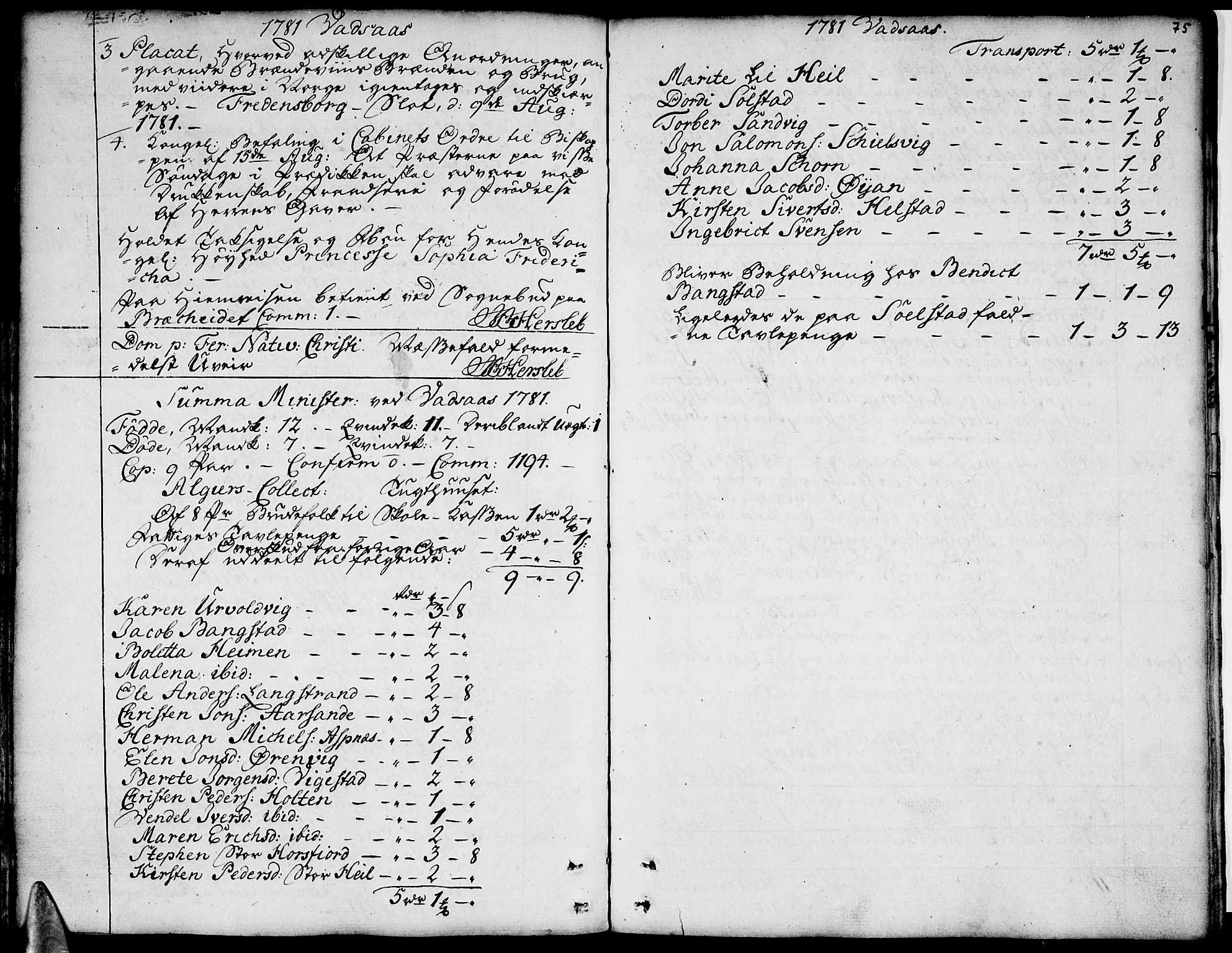 Ministerialprotokoller, klokkerbøker og fødselsregistre - Nordland, AV/SAT-A-1459/810/L0137: Parish register (official) no. 810A01, 1752-1817, p. 75