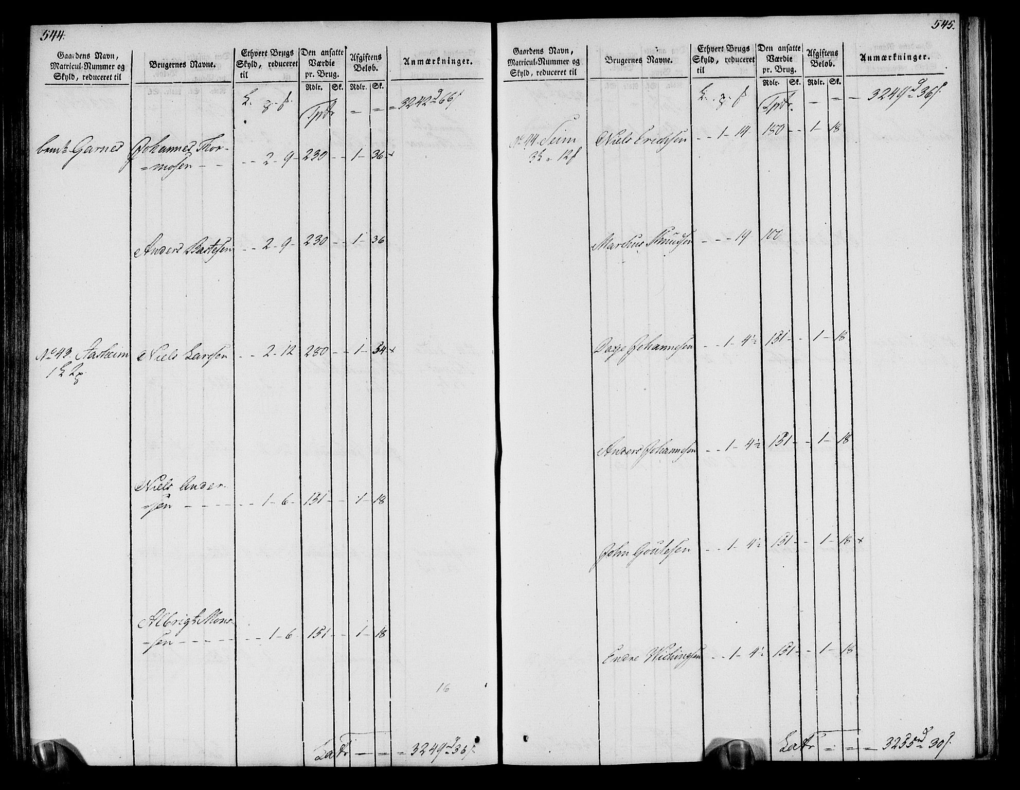 Rentekammeret inntil 1814, Realistisk ordnet avdeling, AV/RA-EA-4070/N/Ne/Nea/L0113: Nordhordland og Voss fogderi. Oppebørselsregister, 1803-1804, p. 280