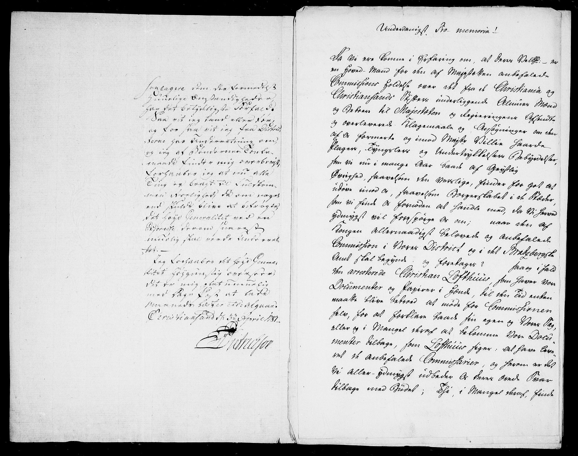 Danske Kanselli, Skapsaker, AV/RA-EA-4061/F/L0097: Skap 16, pakke 7 III, 1787, p. 16