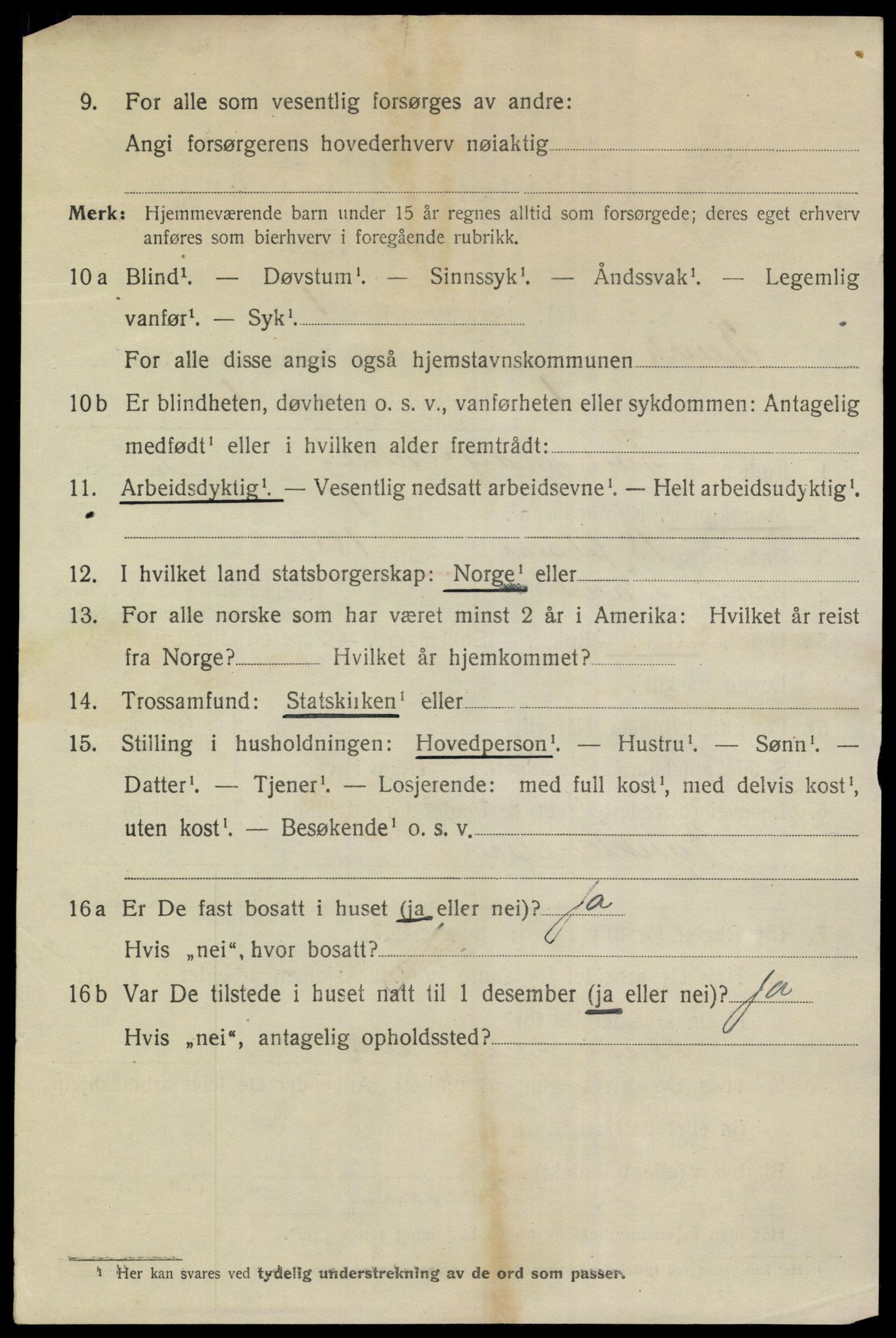 SAKO, 1920 census for Brevik, 1920, p. 4657